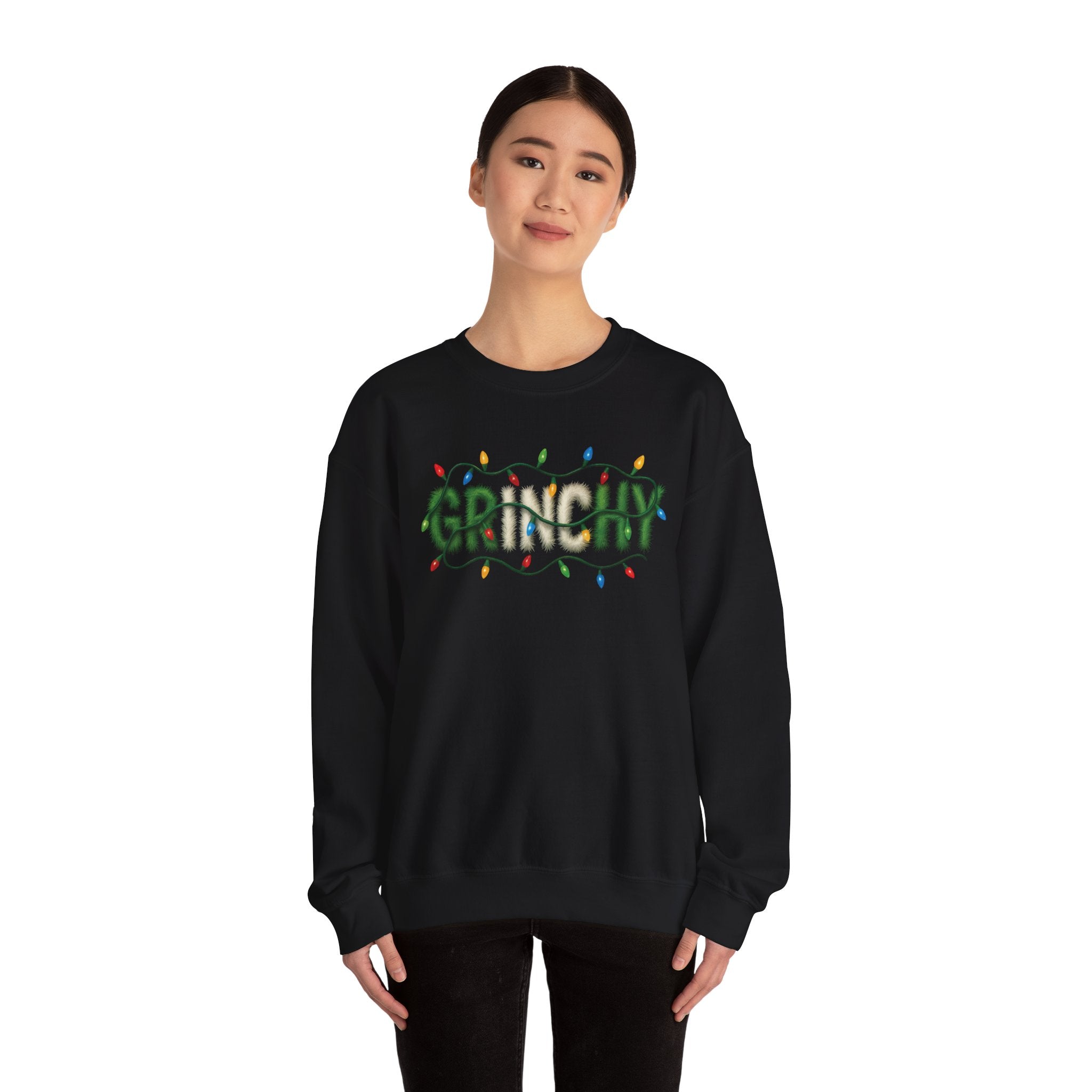 Grinchy Crewneck Sweatshirt — Holiday Christmas Grinch Pullover