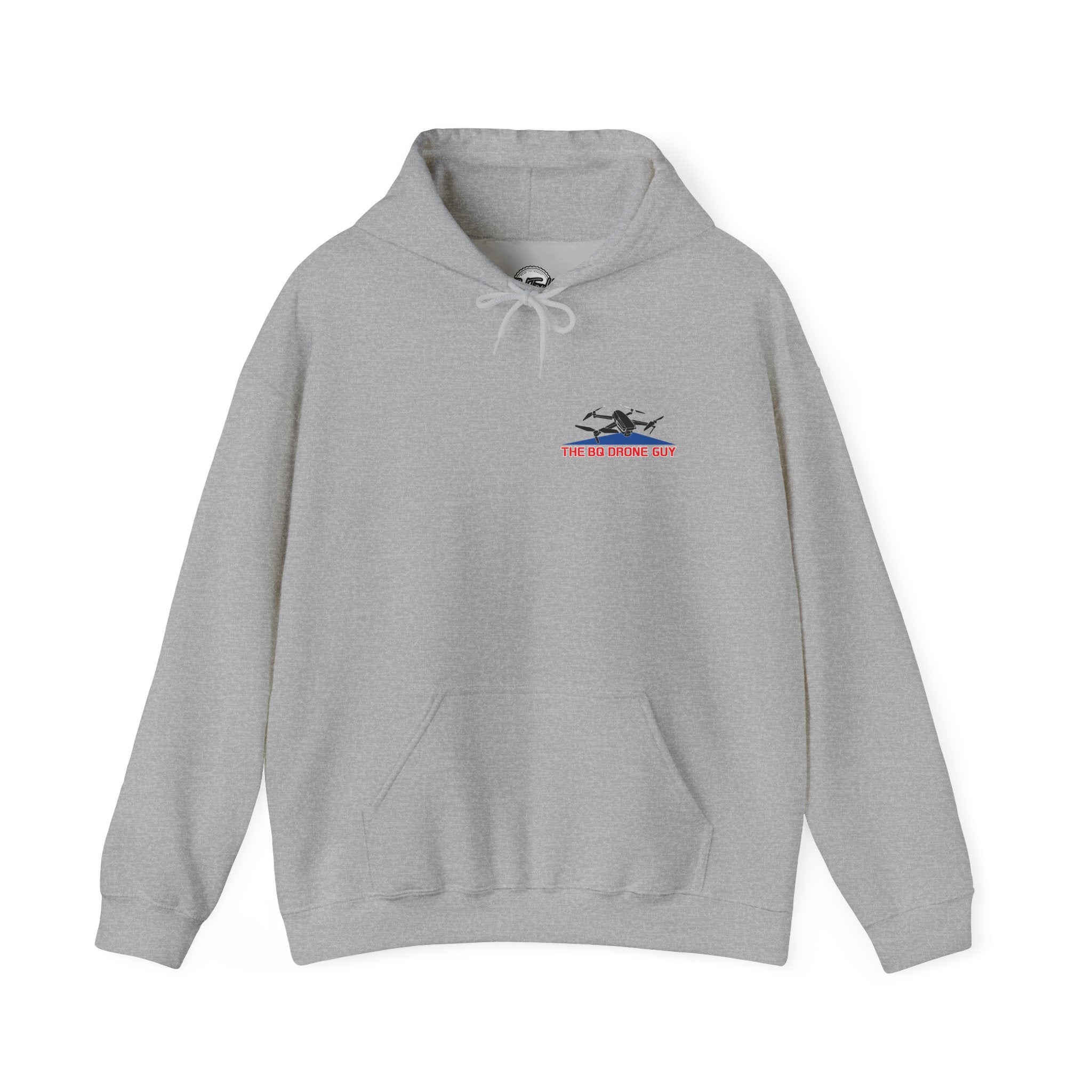 The BQ drone guy Hoodie - "The BQ Drone Guy Logo Back & Chest