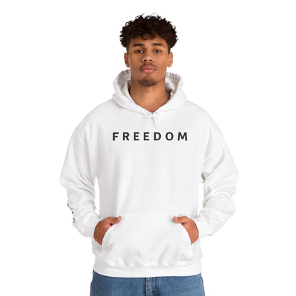 Freedom Hooded Sweatshirt, Cozy Sweatshirt, Religious Apparel, Inspirational Gift, Casual Outfit, Unisex Hoodie