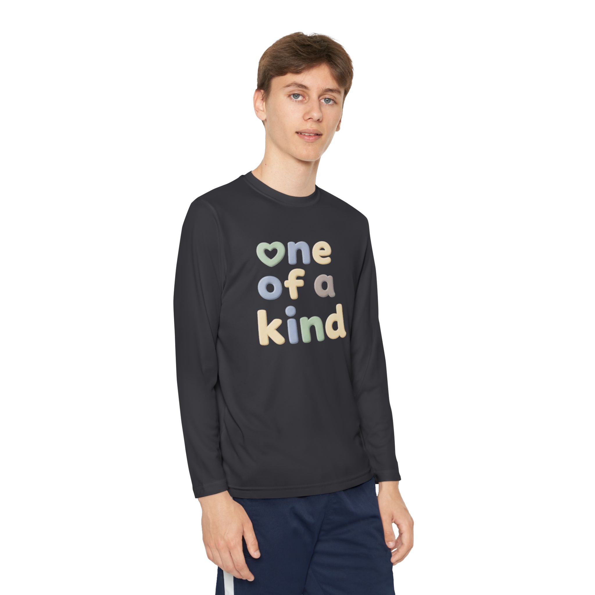 One of a Kind Youth Long Sleeve Tee — Pastel Kids Shirt