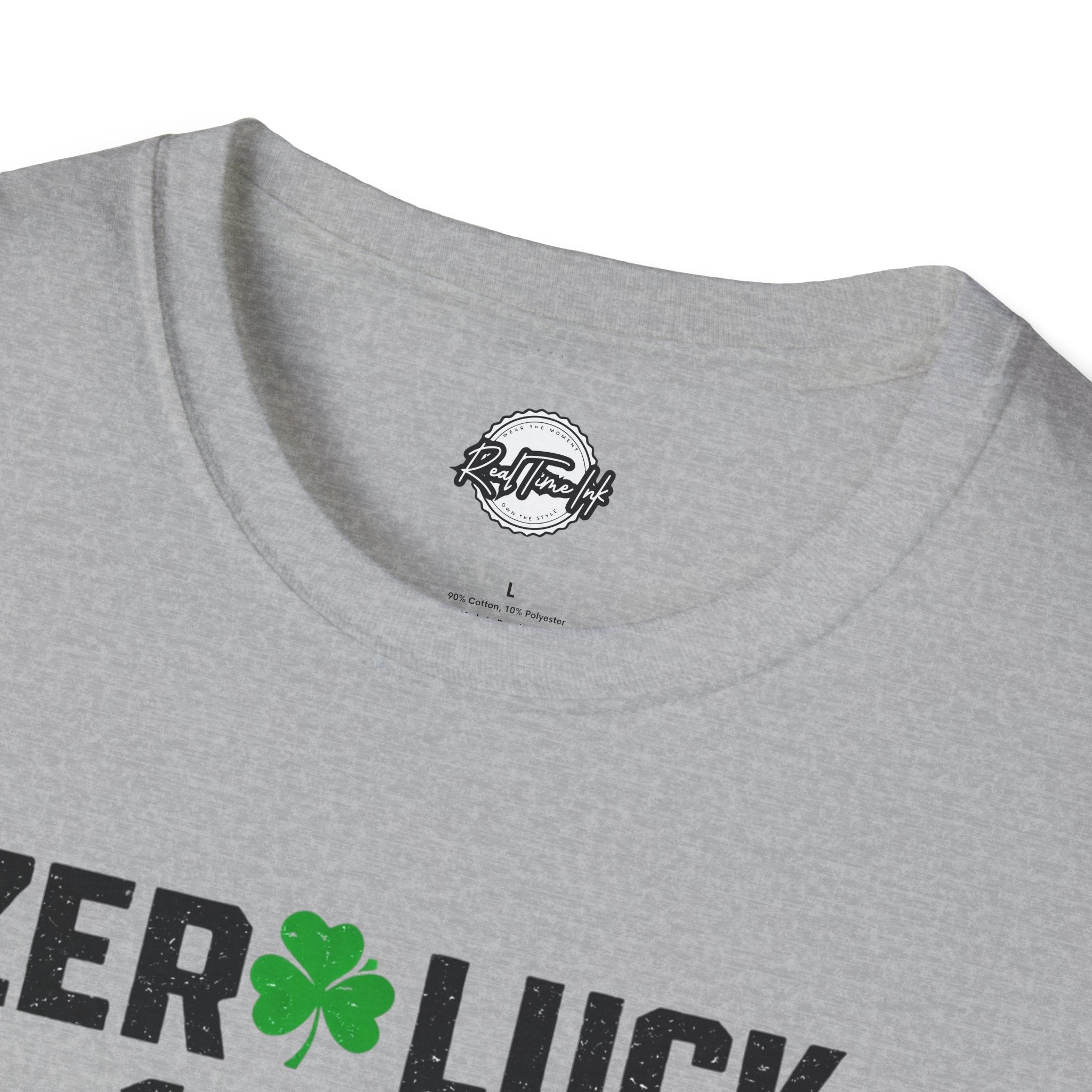 Zero Luck 100% Attitude T-Shirt — St. Patrick’s Day Shamrock Graphic Tee