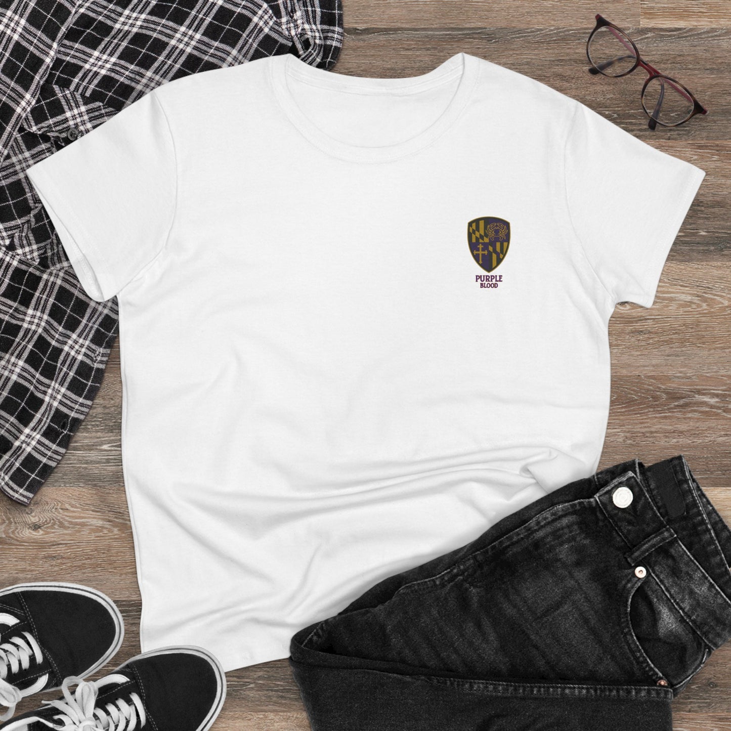 Women's Tee - Purple Blood Design