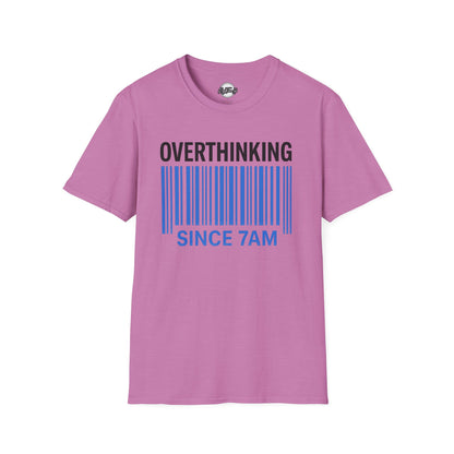 Unisex Overthinking T-Shirt, Humorous Tee, Perfect Gift for Mental Health Awareness, Casual Wear, Funny Graphic Shirt