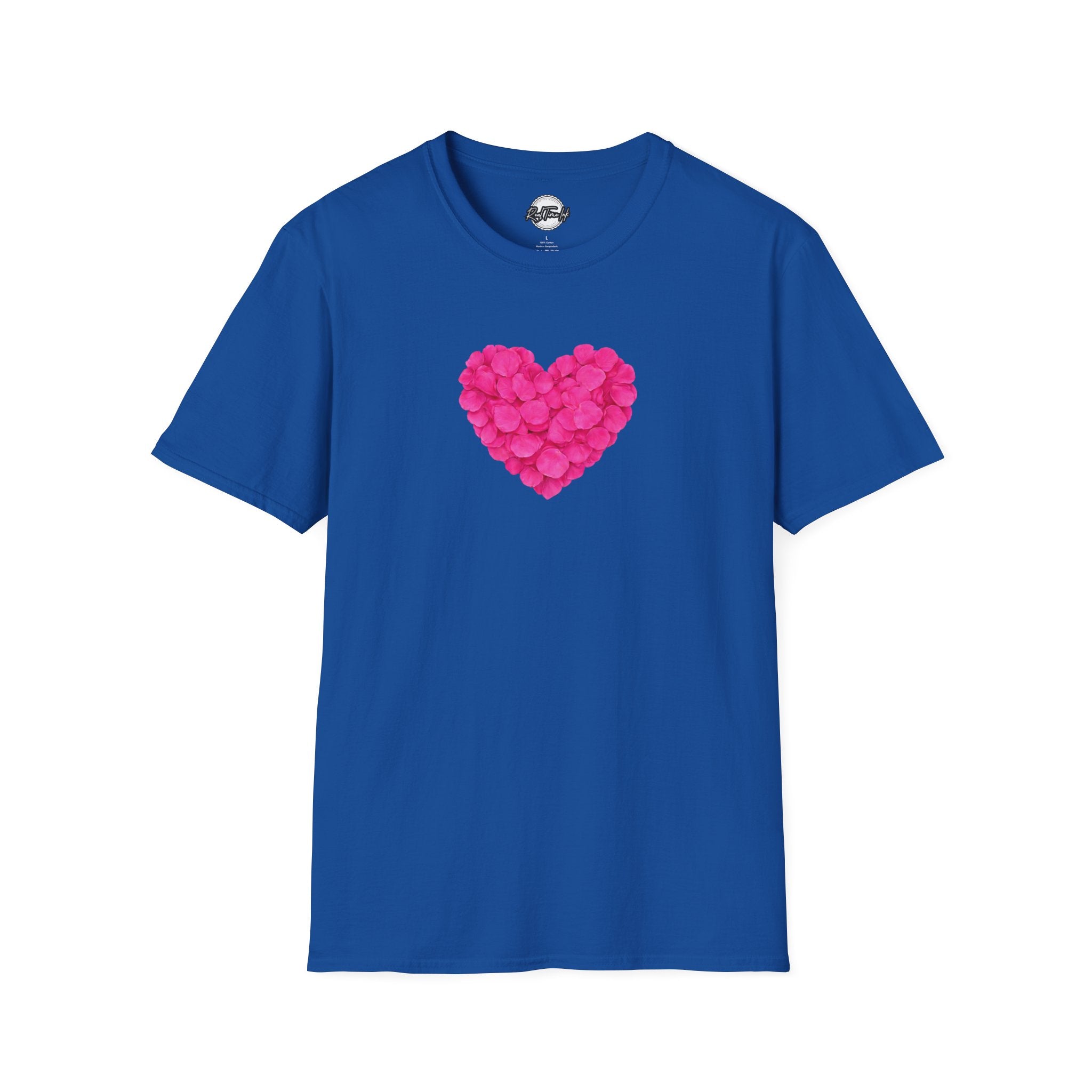 Valentine’s Pink Petal Heart T-Shirt