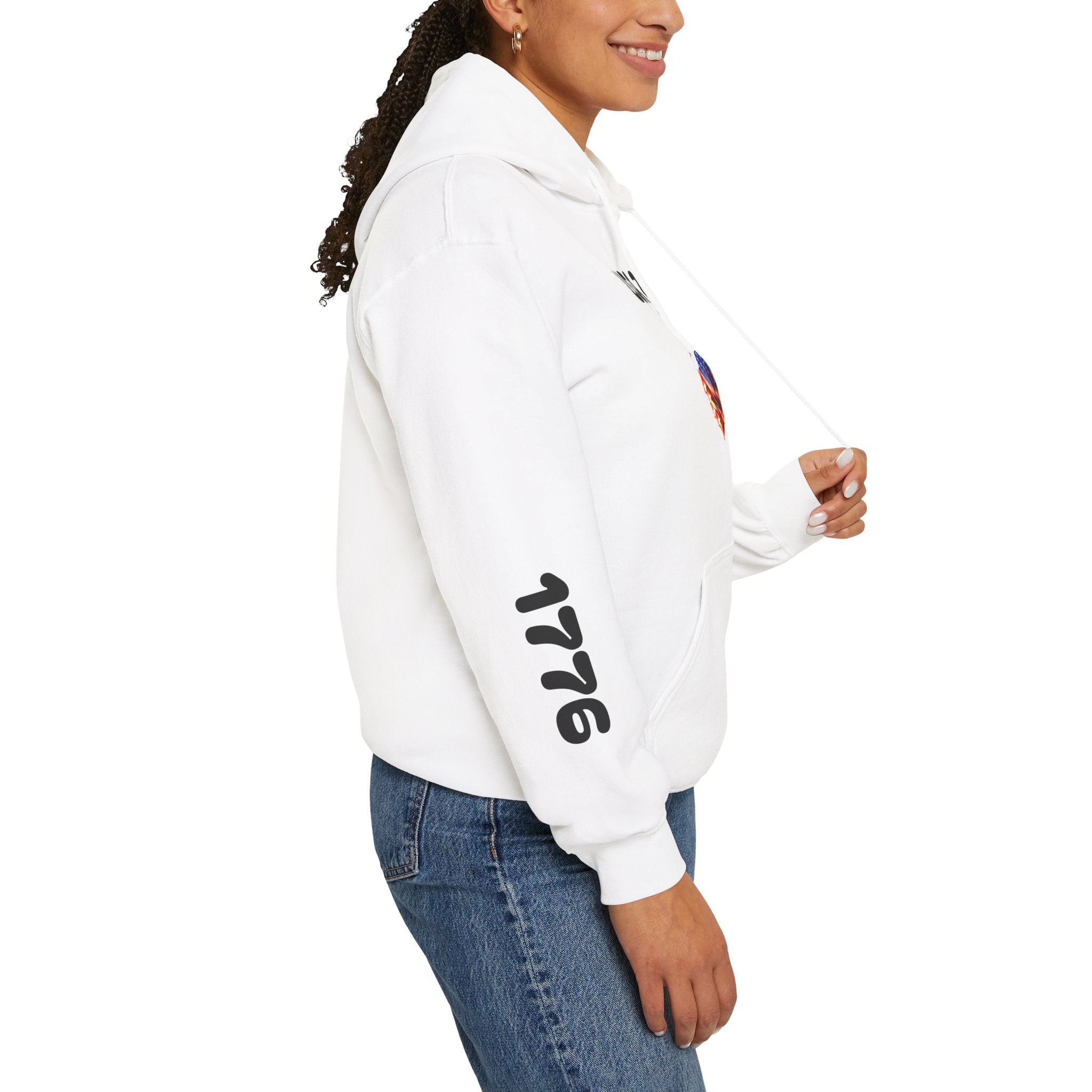 USA 250 Heart Flag Hoodie — 1776 & 2026 Patriotic Anniversary Sweatshirt