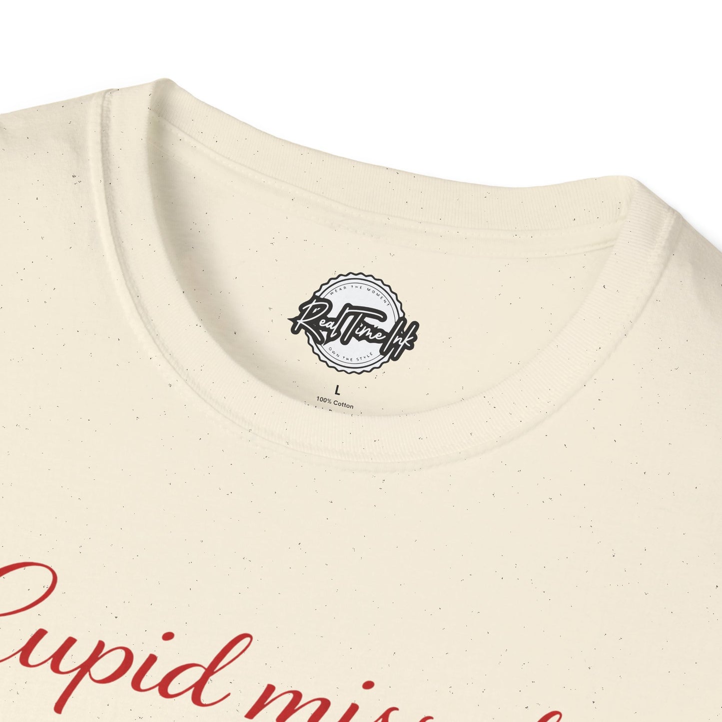 Cupid Missed T-Shirt — Funny Valentine’s Day Shirt with Heart Accent
