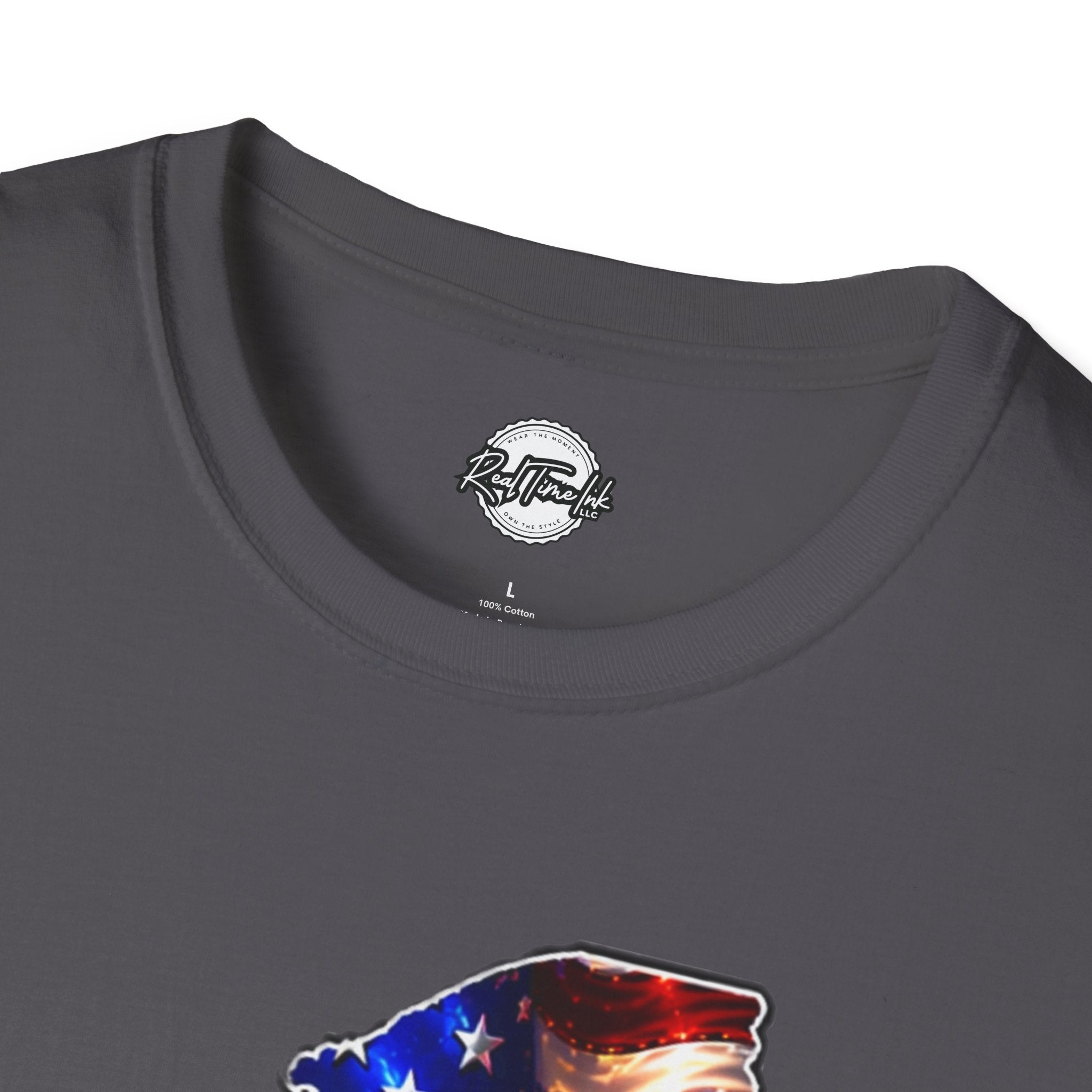 Patriotic New York State T-Shirt - American Flag Eagle Graphic