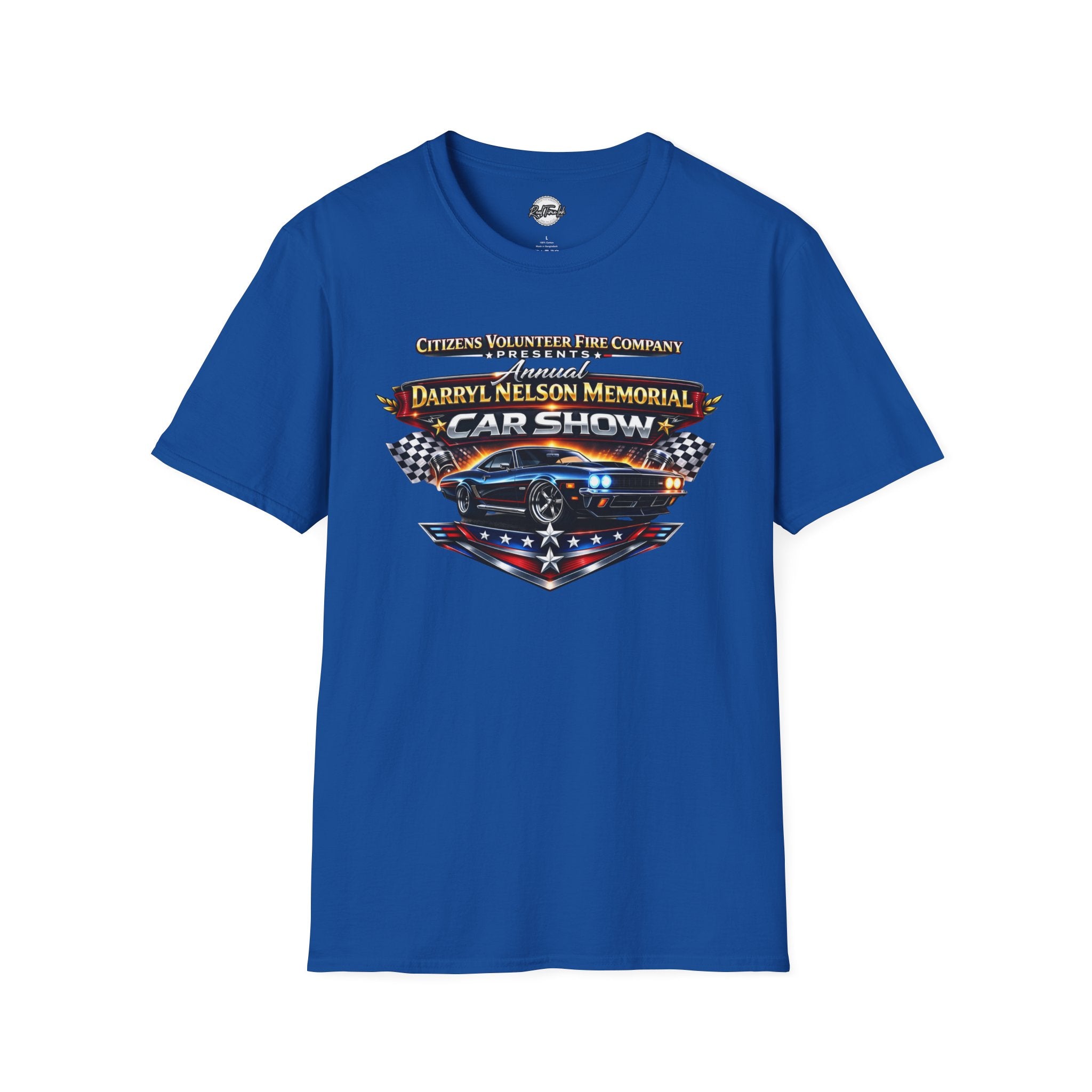 Darryl Nelson Memorial Car Show T-Shirt – Classic Muscle Car Graphic