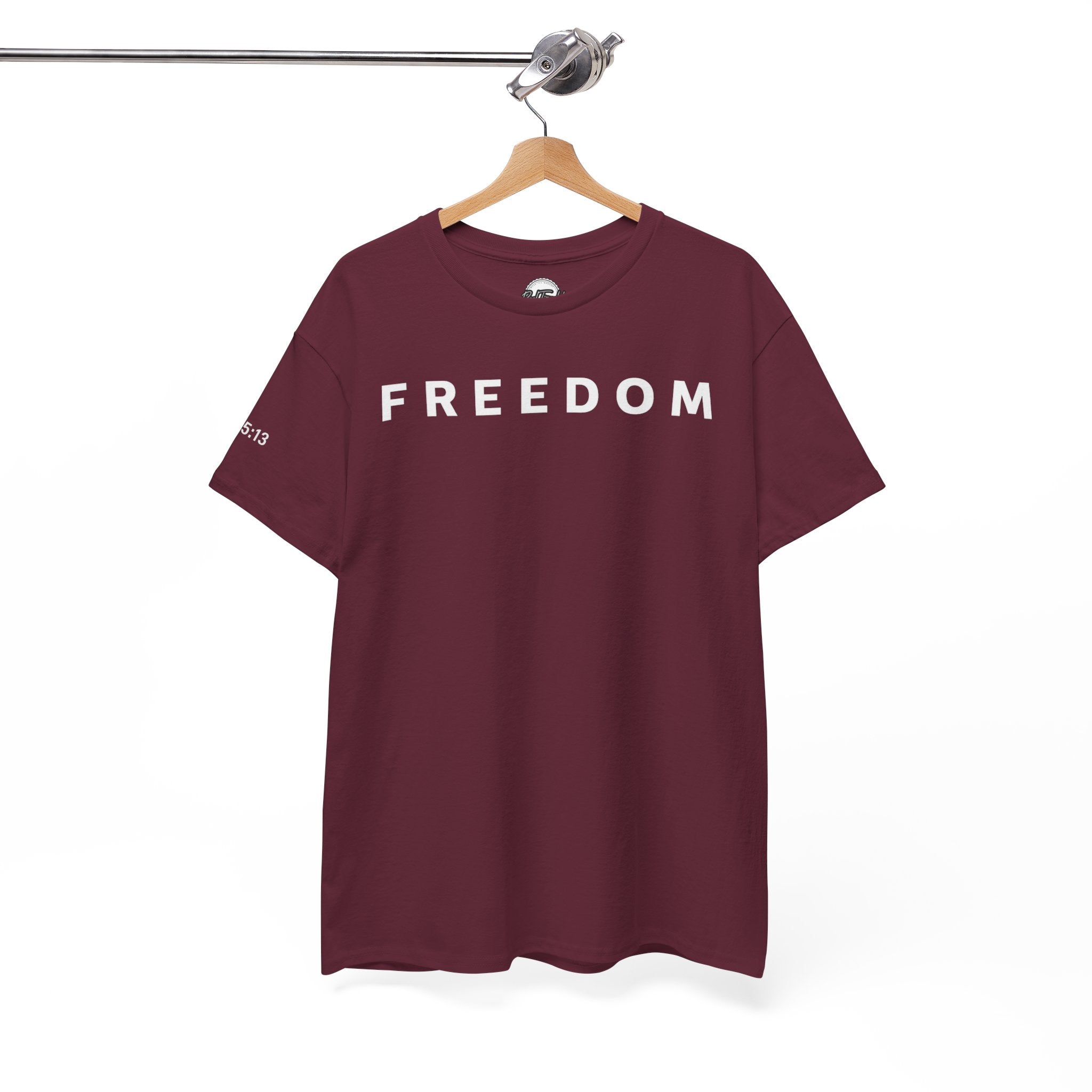 Copy of Freedom Gal 5:13 Unisex Heavy Cotton Tee, Casual Graphic T-Shirt, Comfortable Everyday Wear, Inspirational Gift, Freedom Clothing