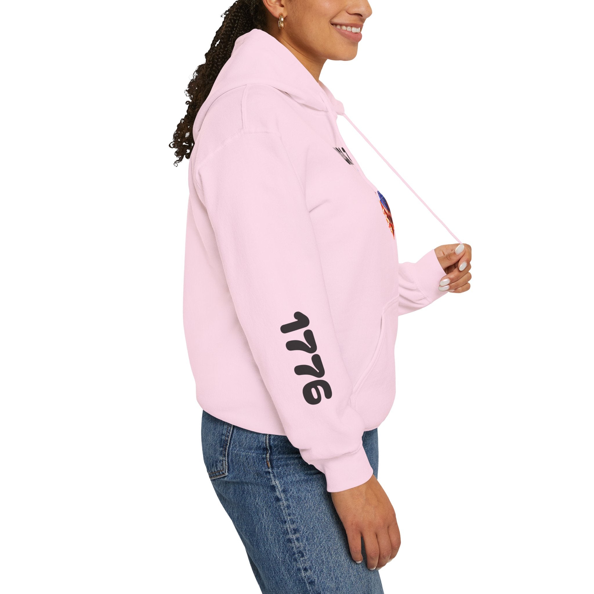 USA 250 Heart Flag Hoodie — 1776 & 2026 Patriotic Anniversary Sweatshirt