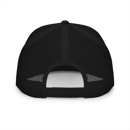 Patriotic Golf 5 Panel Trucker Cap - Embroidered American Flag Design