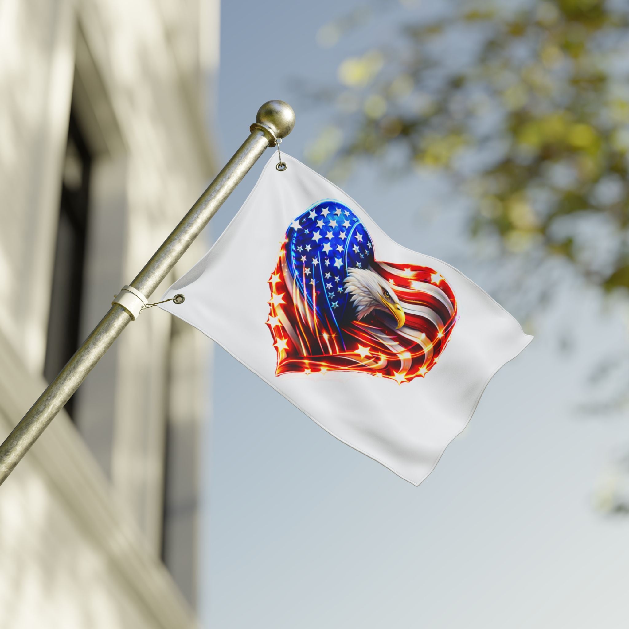 Heart of a Nation Flag - Double-Sided Outdoor Flag