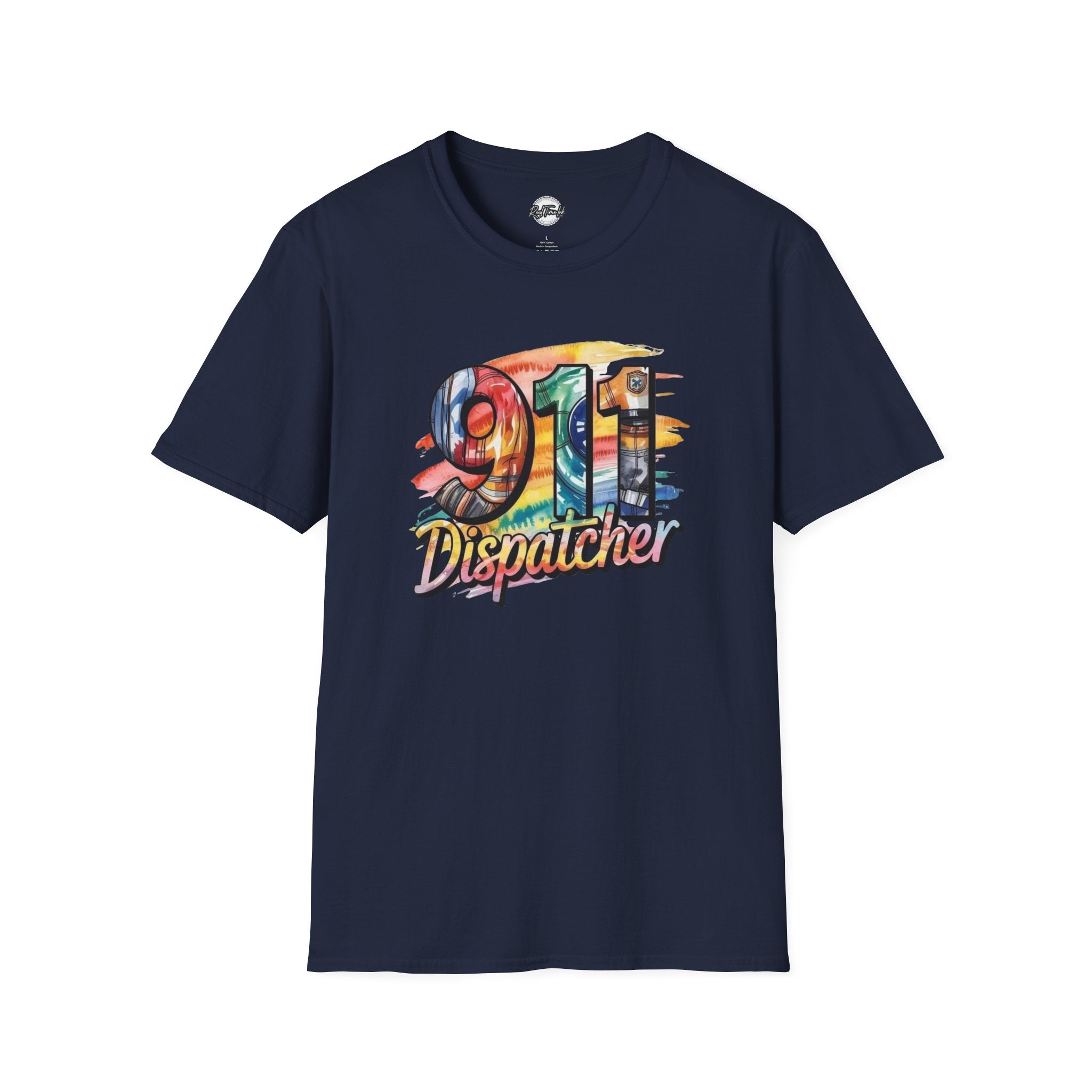 911 Dispatcher T-Shirt – Colorful Emergency Services Tribute Tee