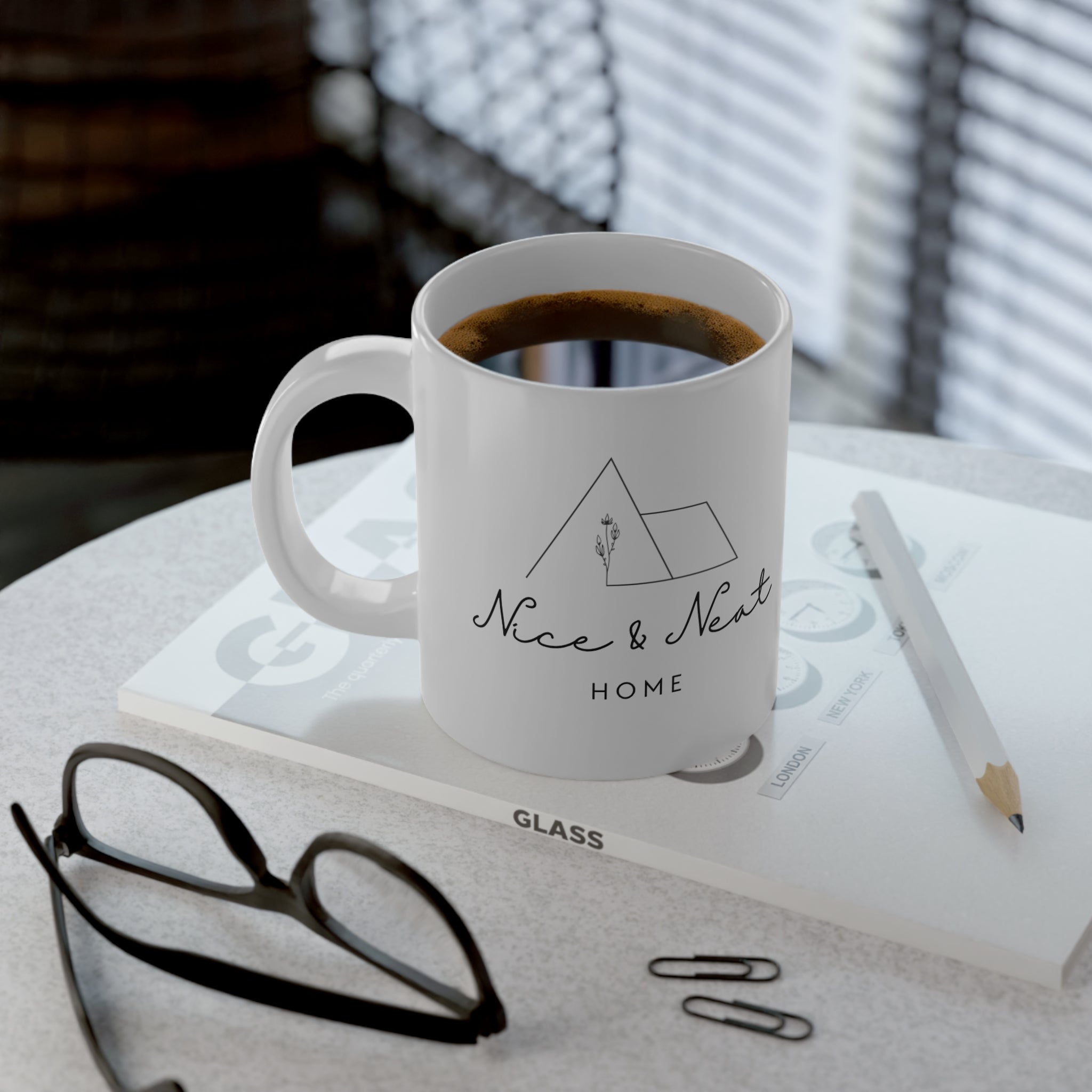 'Nice & Neat Home' Minimalist Housewarming Coffee Cup