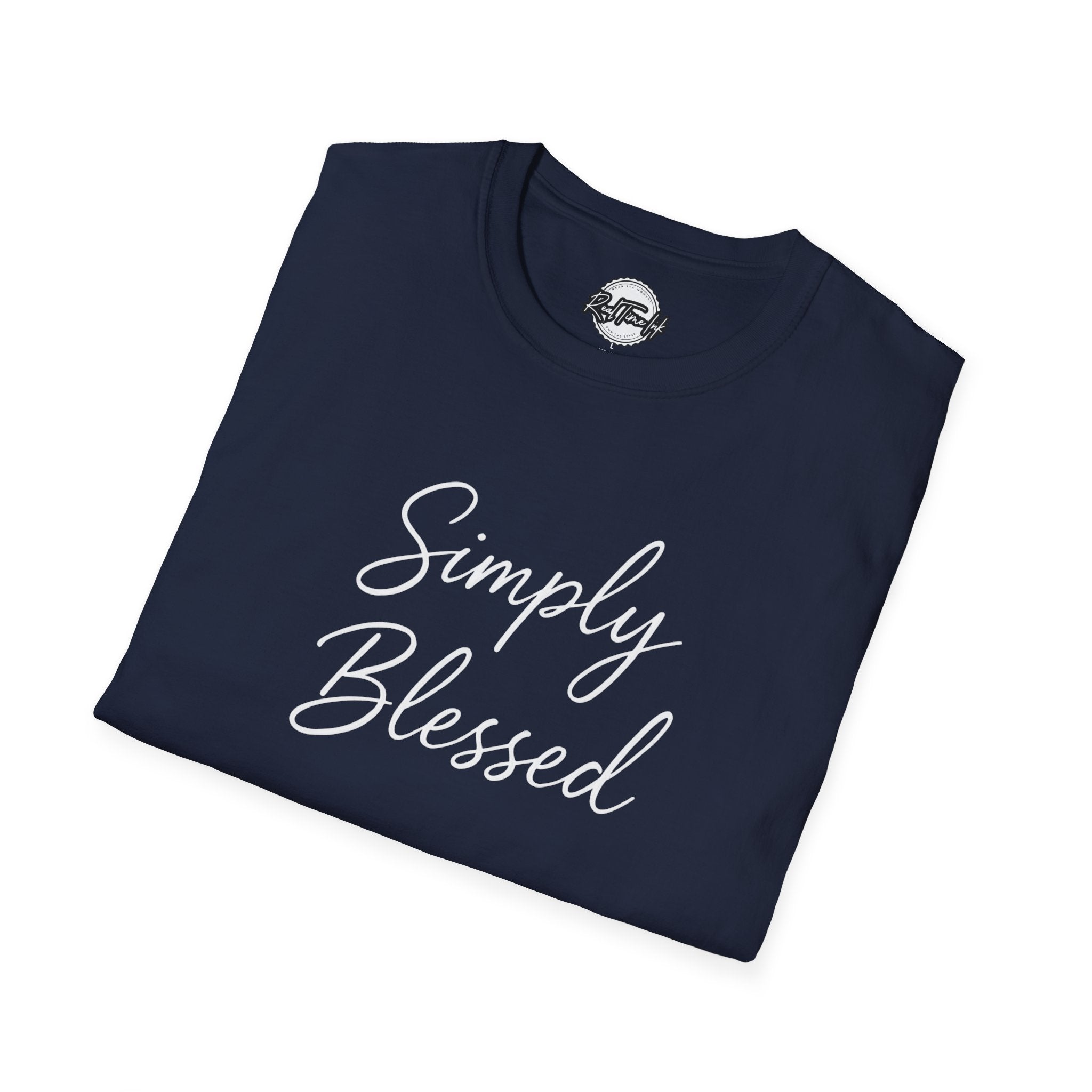 Simply Blessed Unisex Softstyle T-Shirt - Comfortable and Inspirational Wear