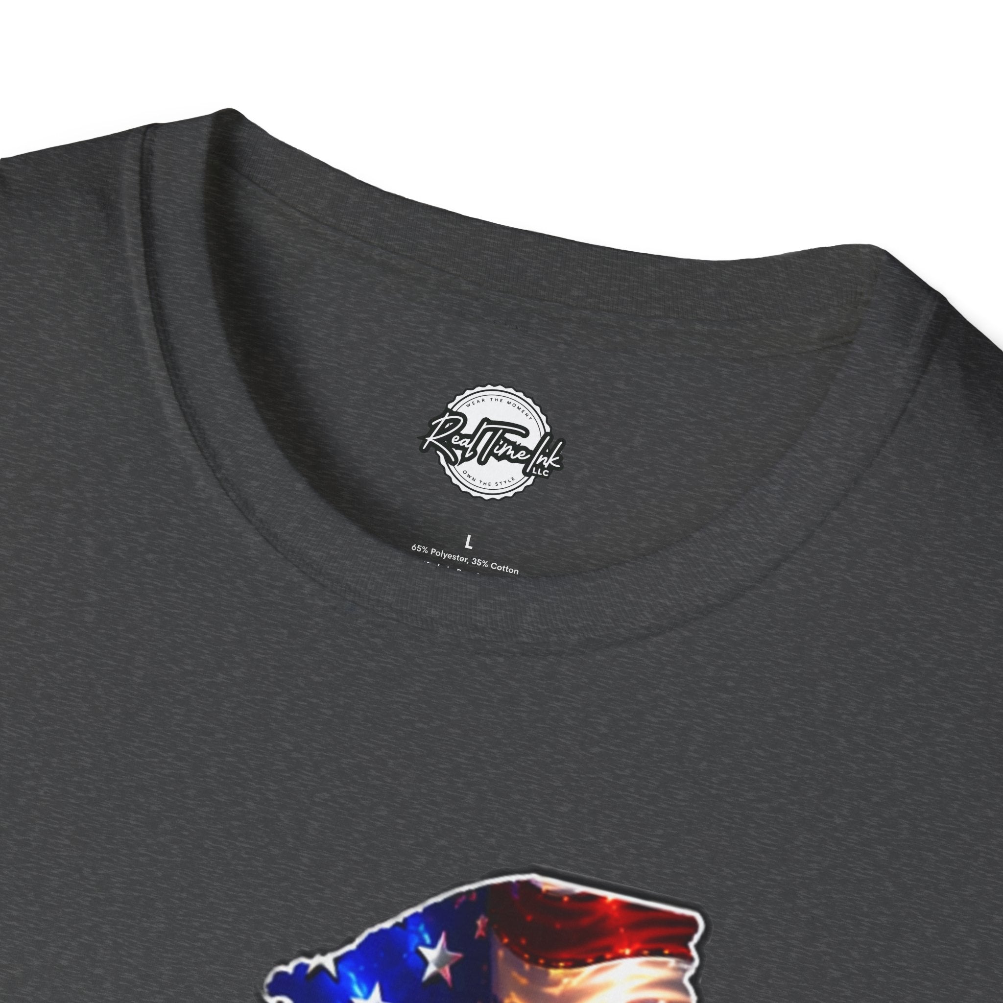 Patriotic New York State T-Shirt - American Flag Eagle Graphic