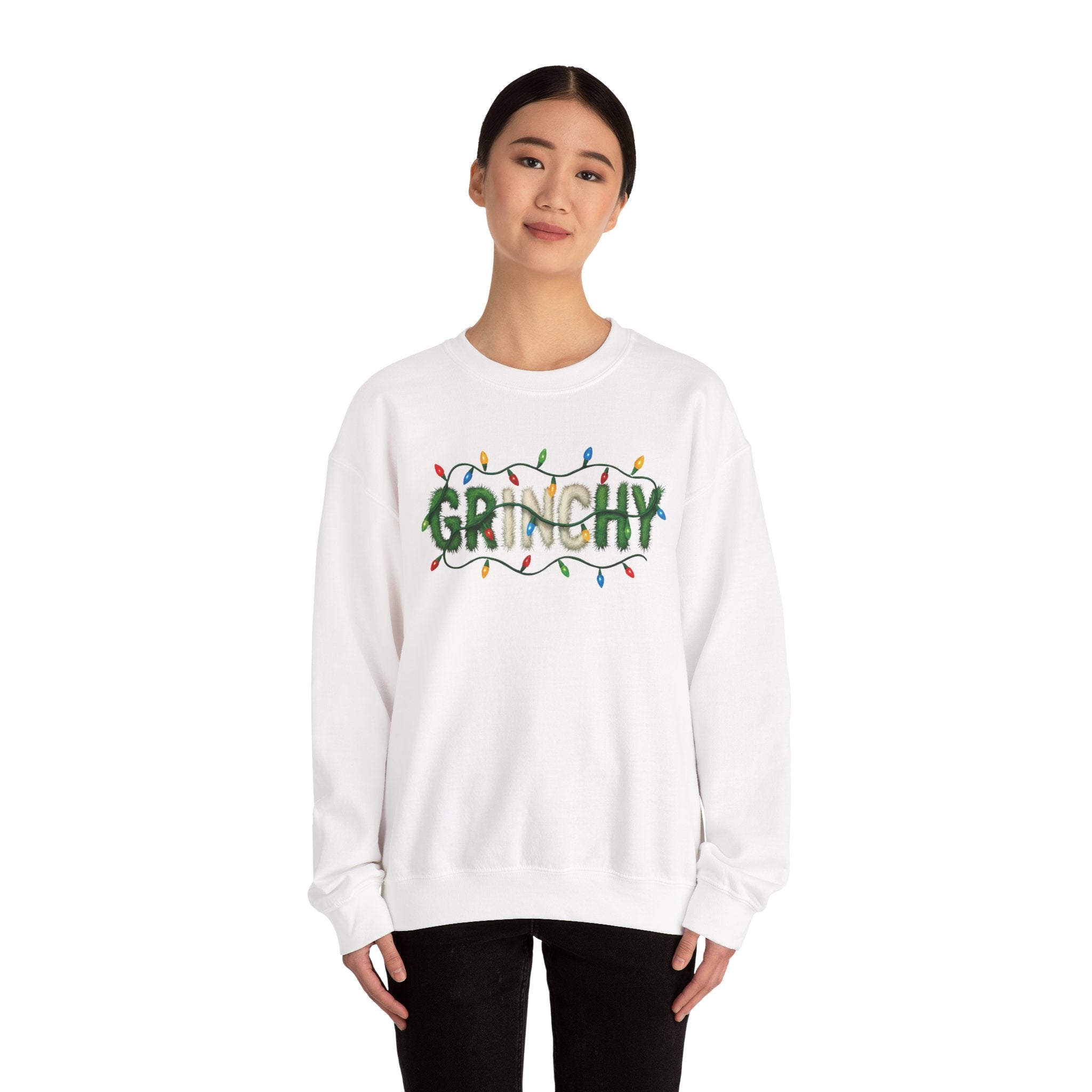 Grinchy Crewneck Sweatshirt — Holiday Christmas Grinch Pullover