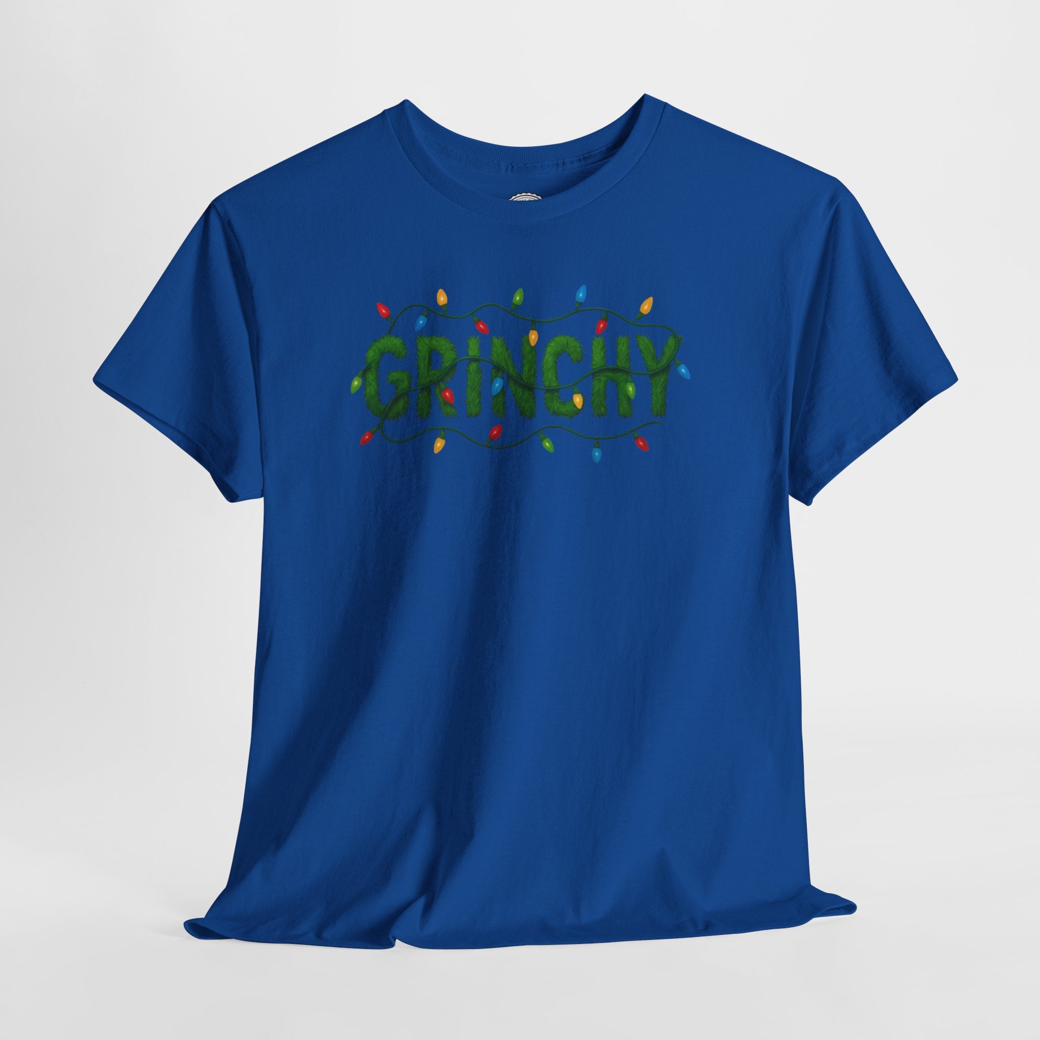 Grinchy Christmas Tee — Festive Lights Holiday Shirt