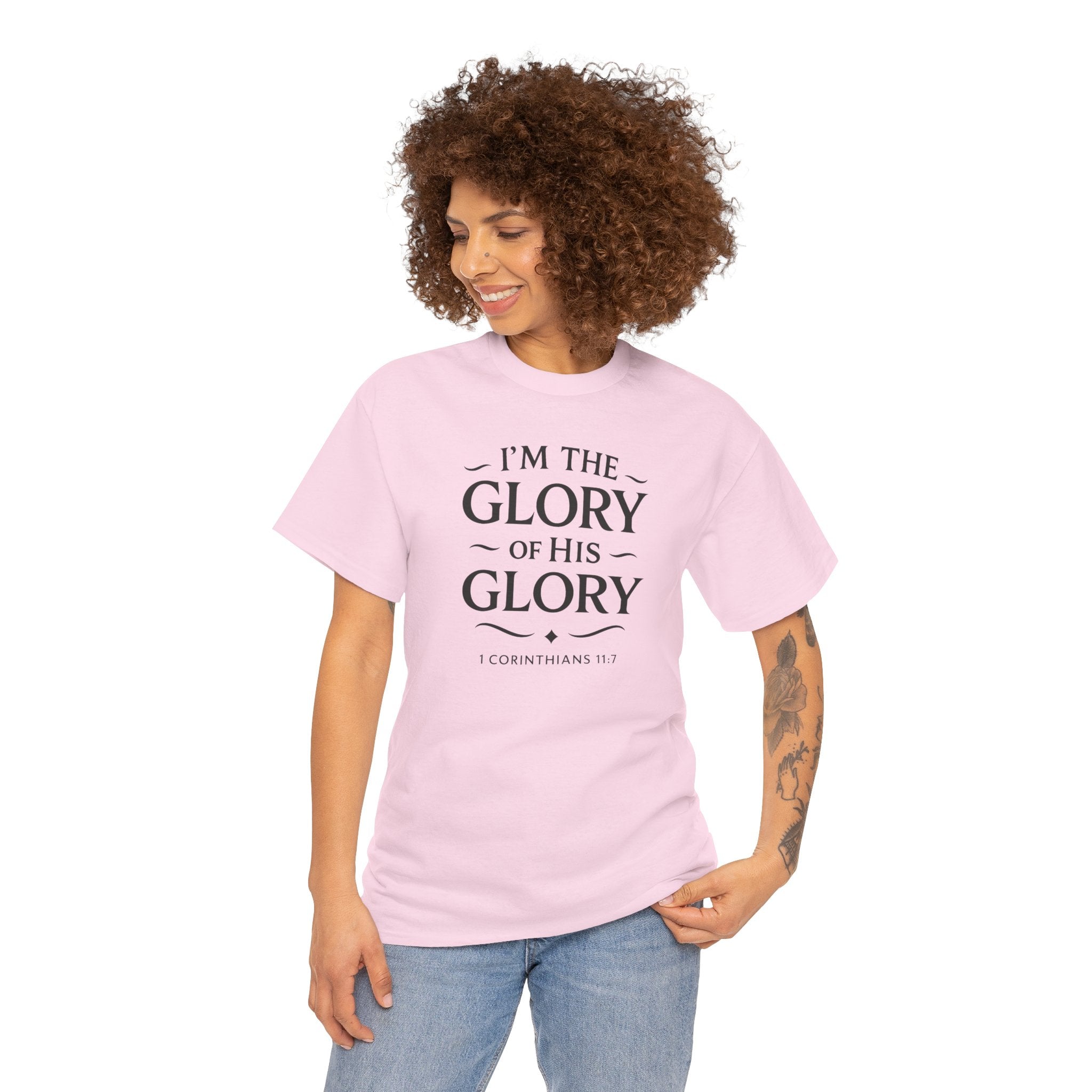 Faith-Inspired Heavy Cotton Tee, Inspirational Shirt, Christian Apparel, Gift for Believers, Spiritual Motivation Tee