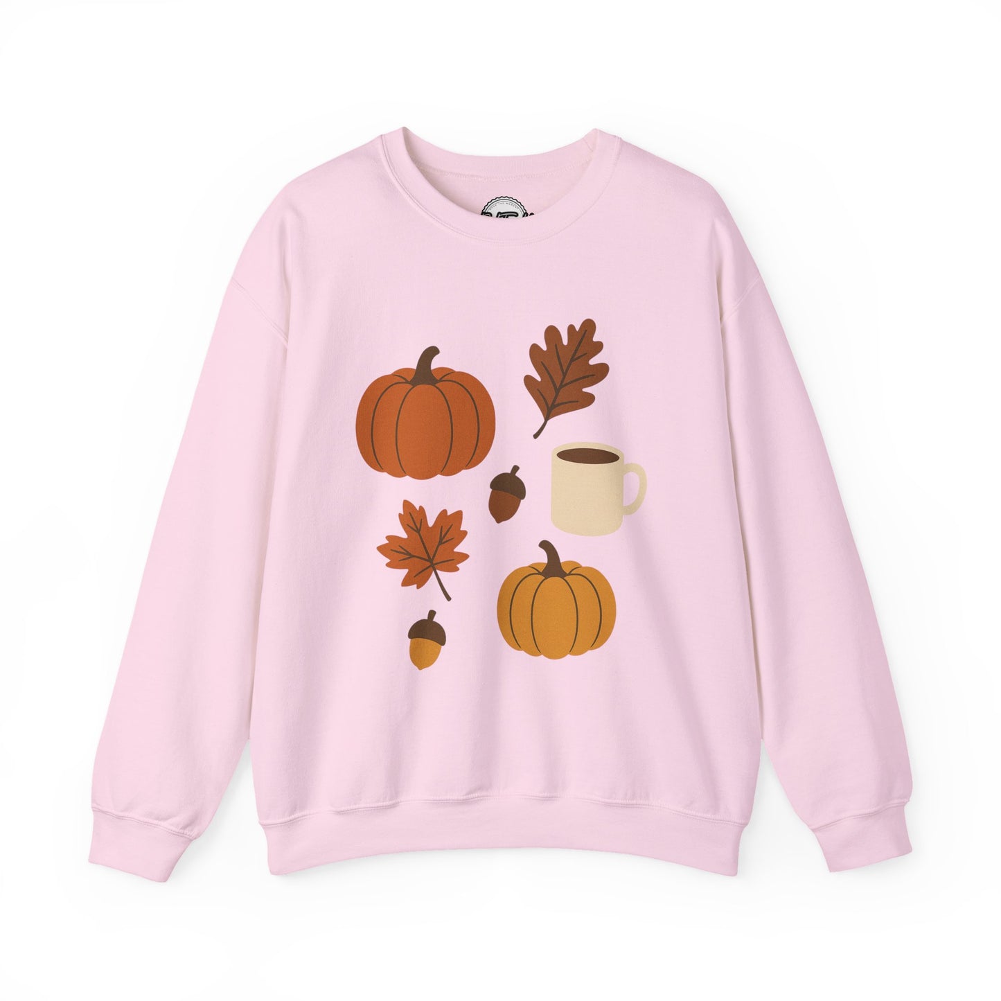 Cozy Autumn Crewneck Sweatshirt - Fall Colors, Pumpkin Design, Perfect for Thanksgiving, Gifts for Her, Casual Wear