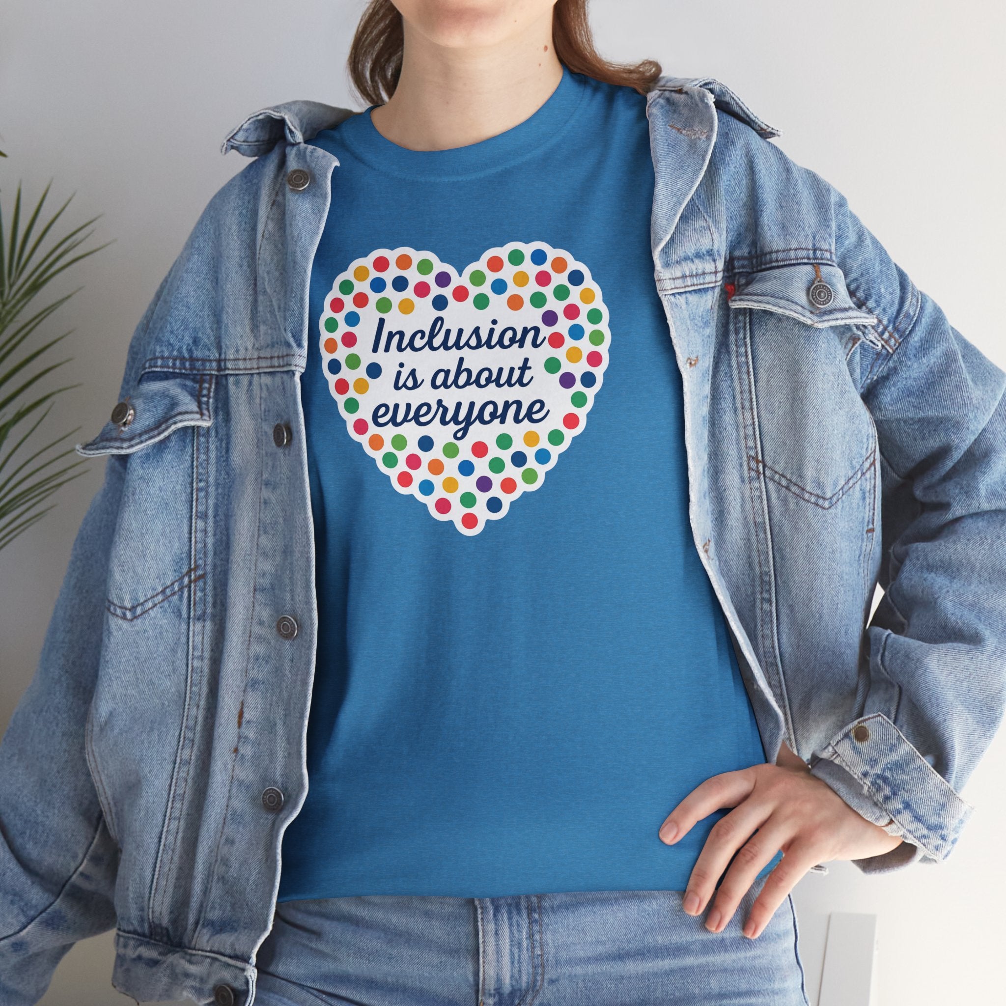 Inclusion is About Everyone Unisex Heavy Cotton Tee - Celebrate Diversity