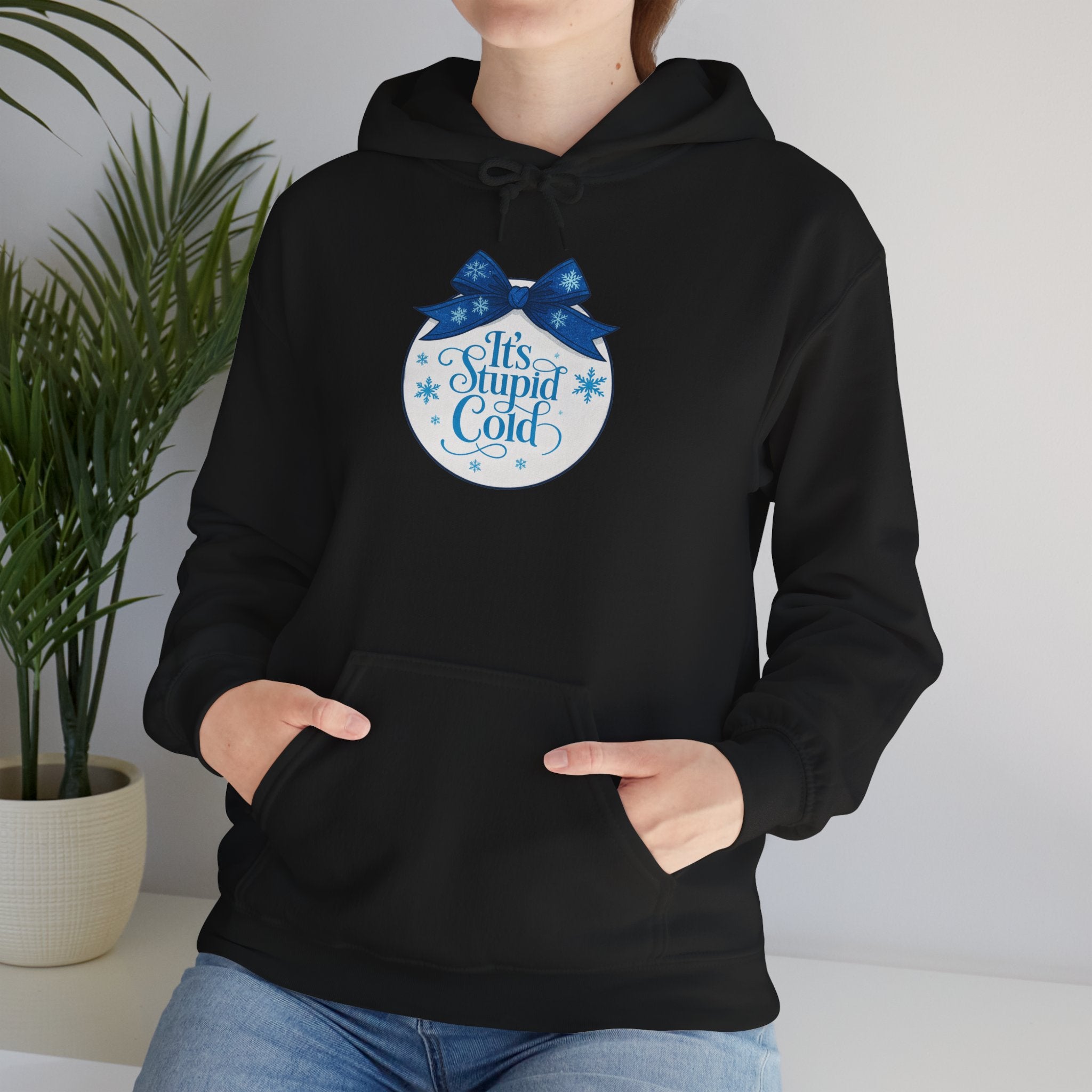 Its Stupid Cold Hoodie — Funny Winter Sweatshirt for Cold Weather