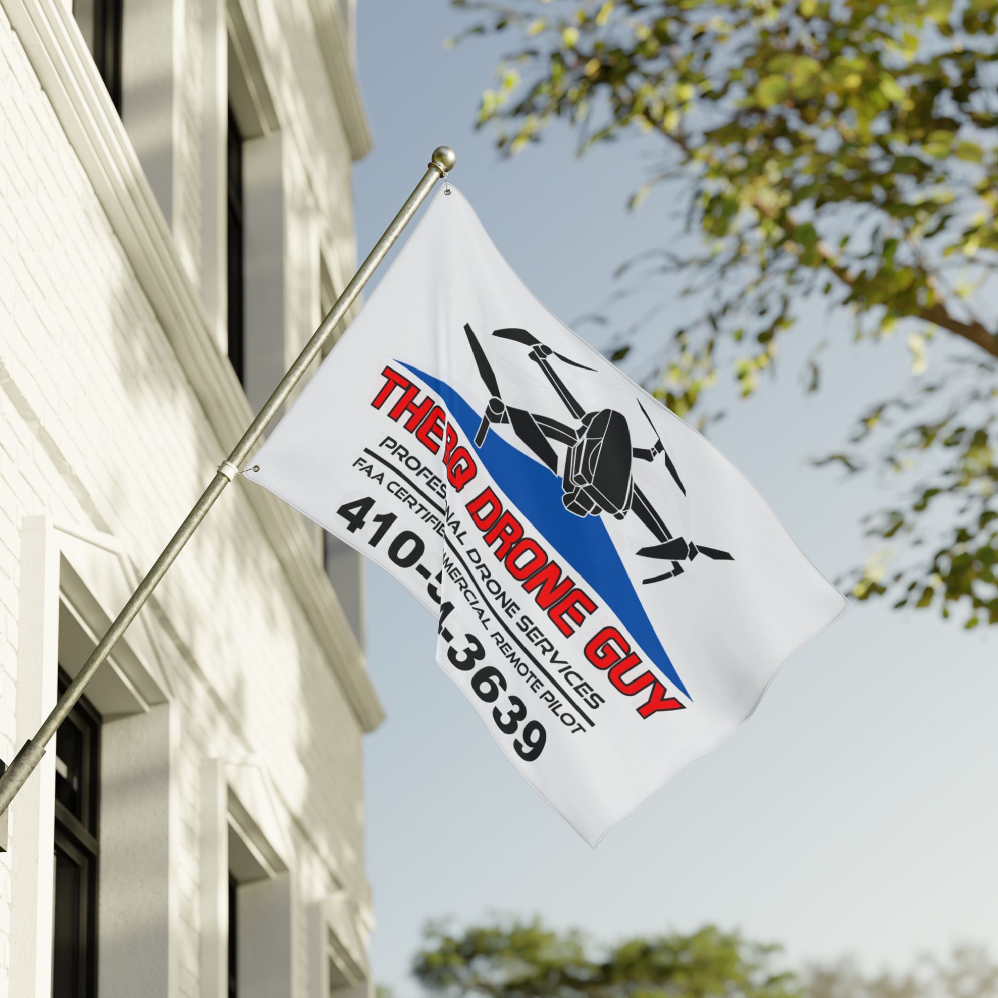 The BQ Drone Guy Double-Sided Flag