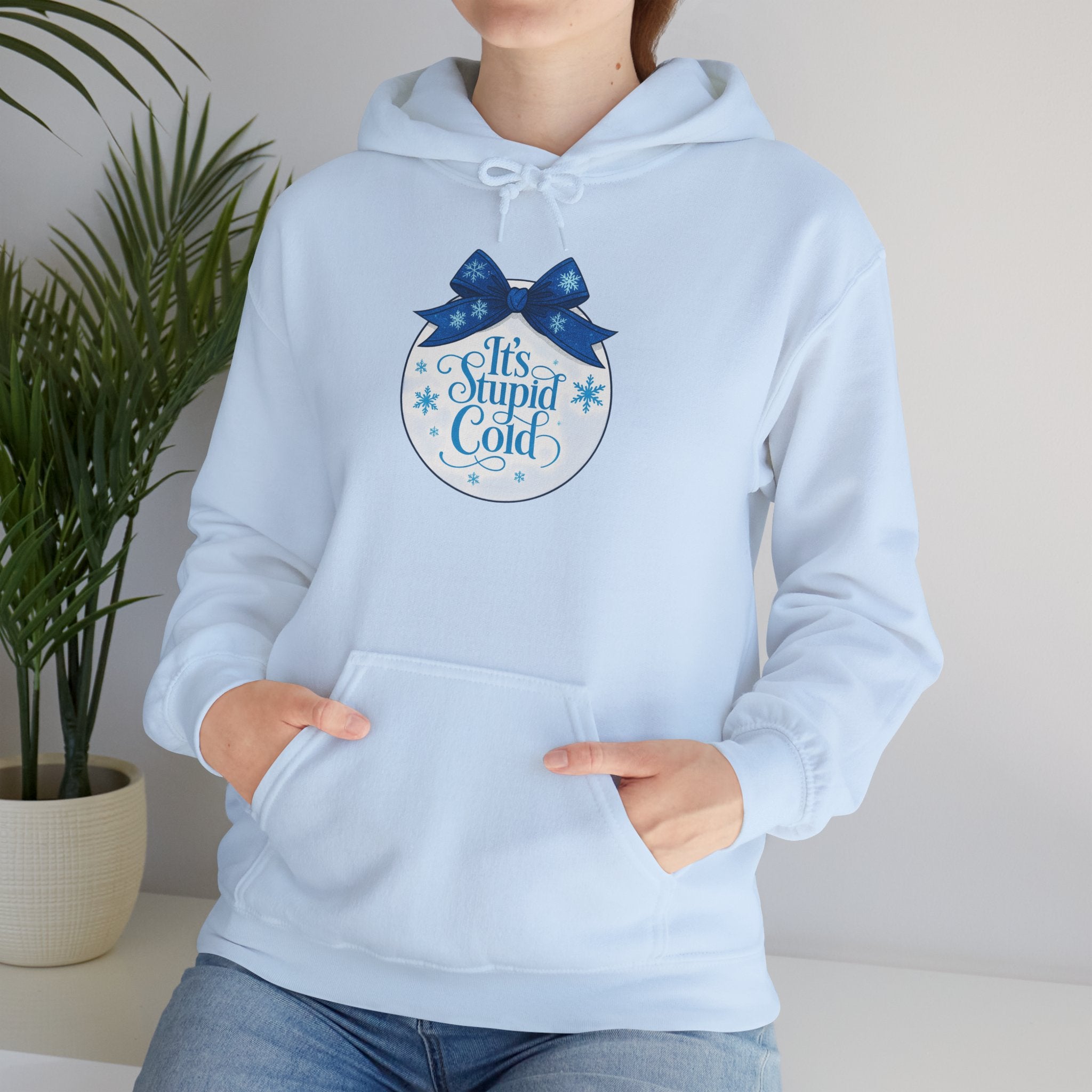 Its Stupid Cold Hoodie — Funny Winter Sweatshirt for Cold Weather