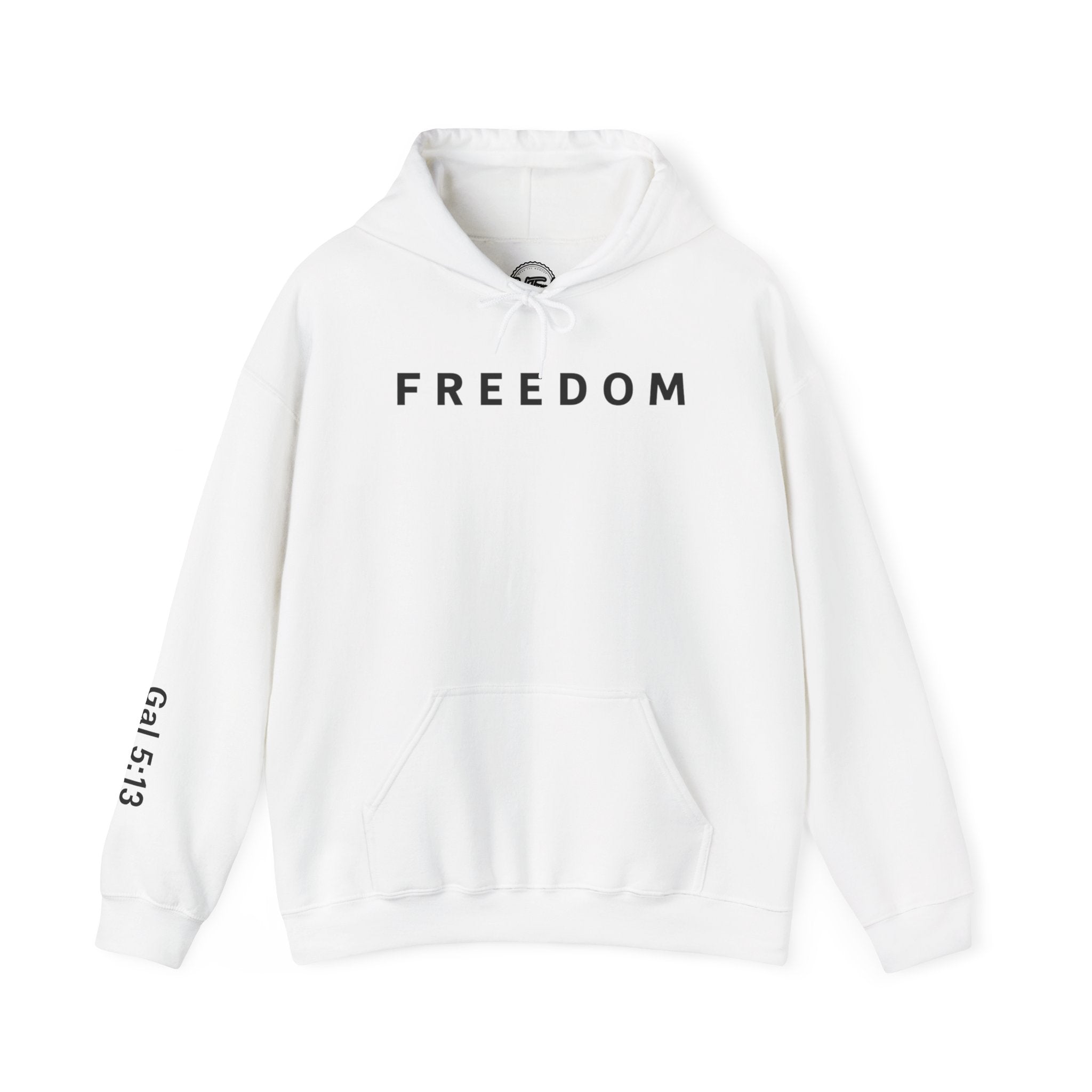 Freedom Hooded Sweatshirt, Cozy Sweatshirt, Religious Apparel, Inspirational Gift, Casual Outfit, Unisex Hoodie