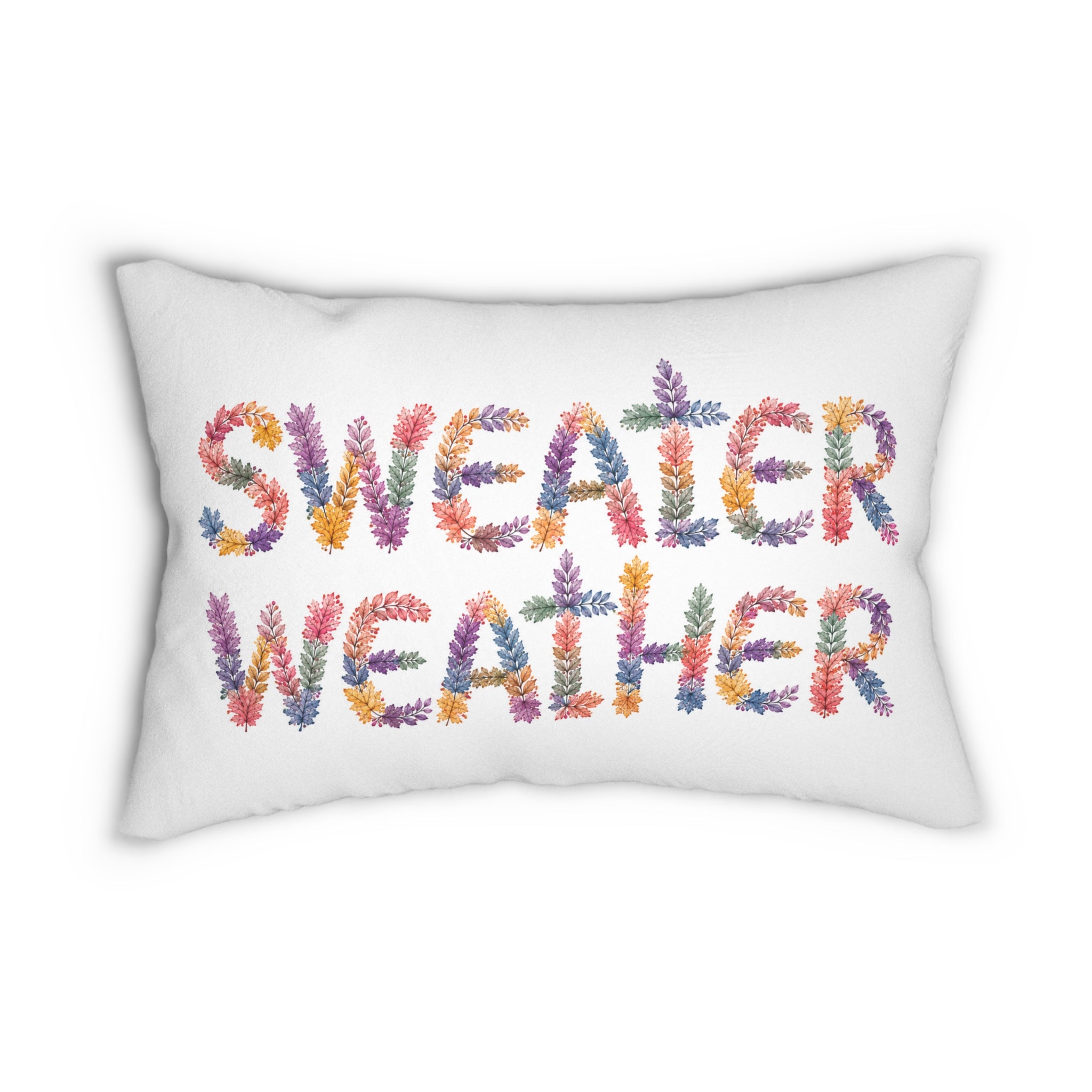 Sweater Weather throw Pillow