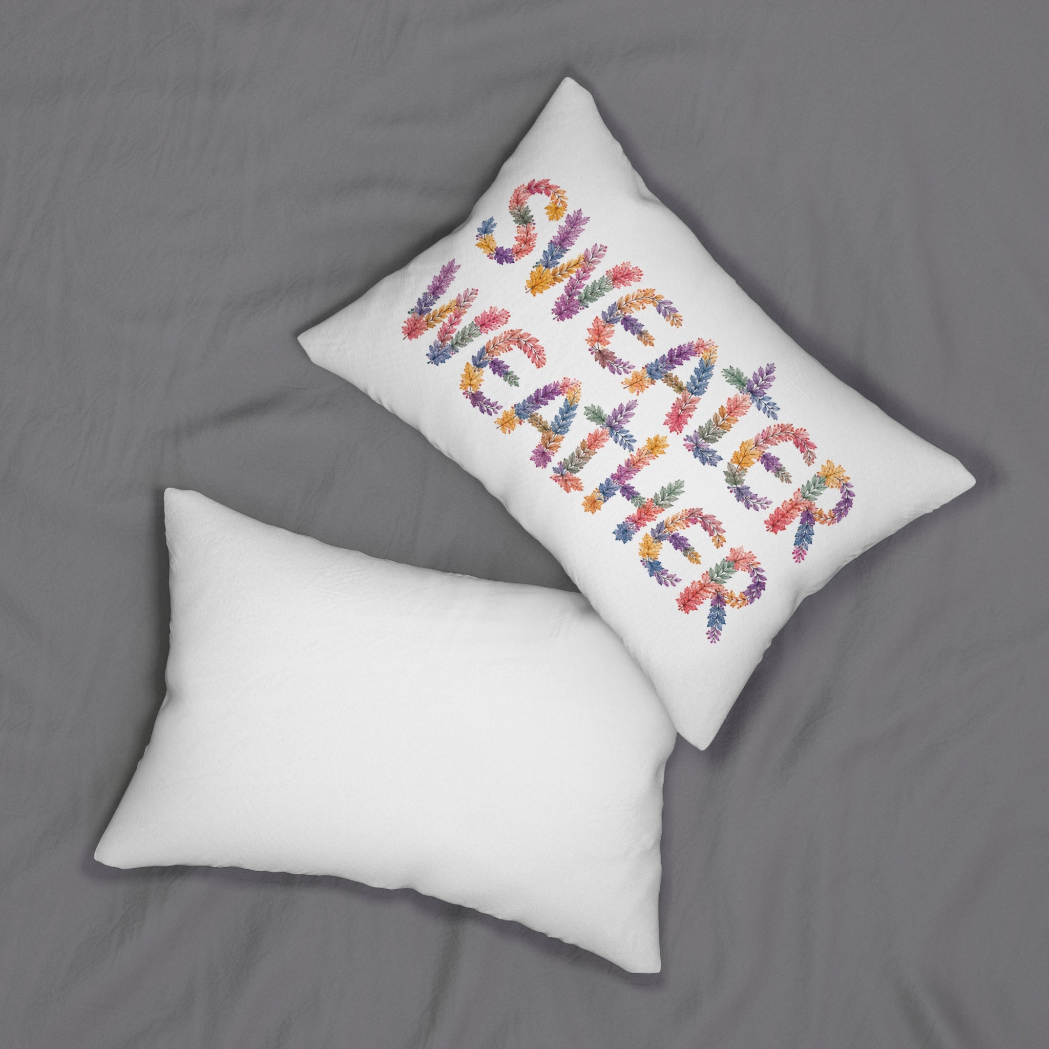 Sweater Weather throw Pillow