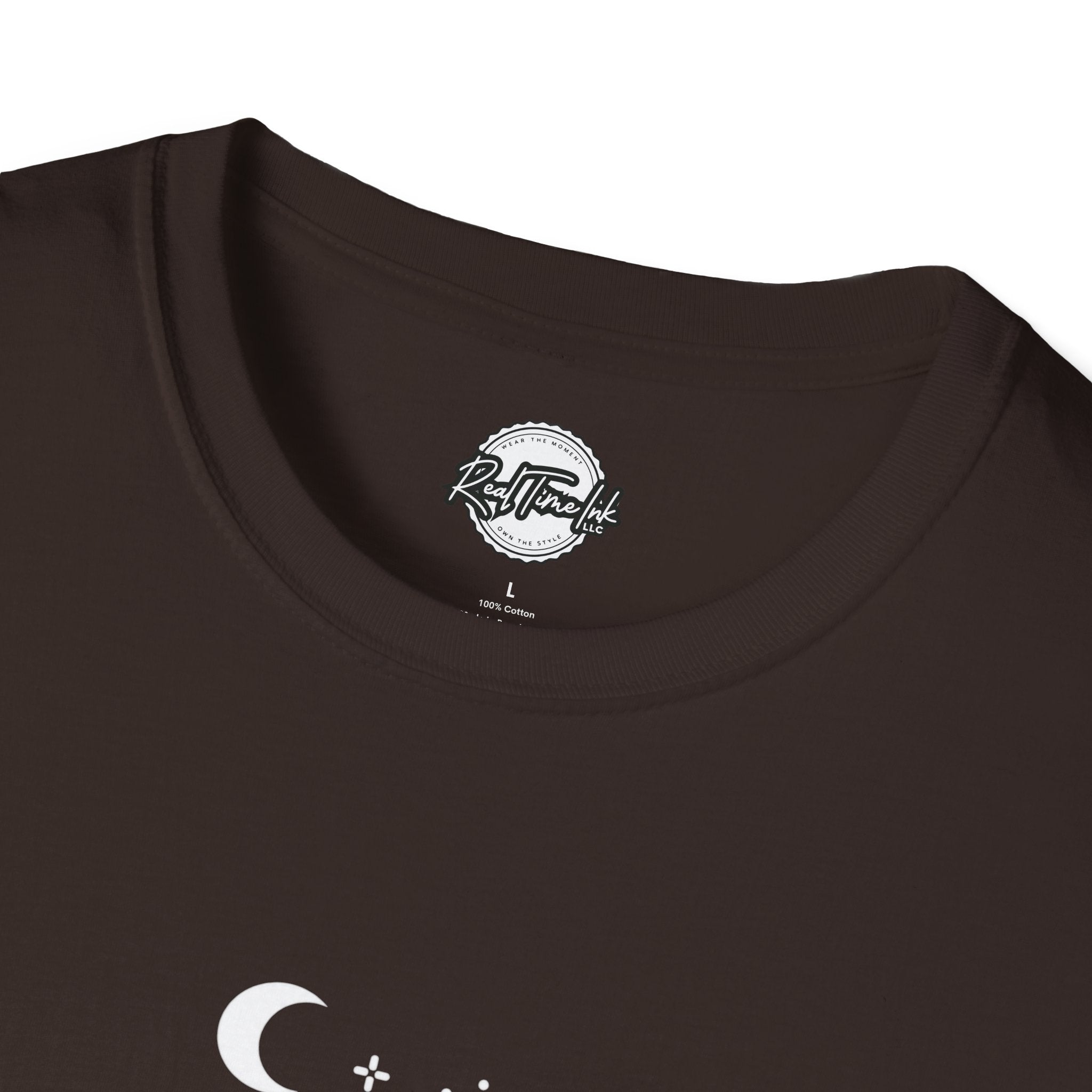 Concord Point Coffee T-Shirt — Minimalist Lighthouse Night Scene Graphic Tee