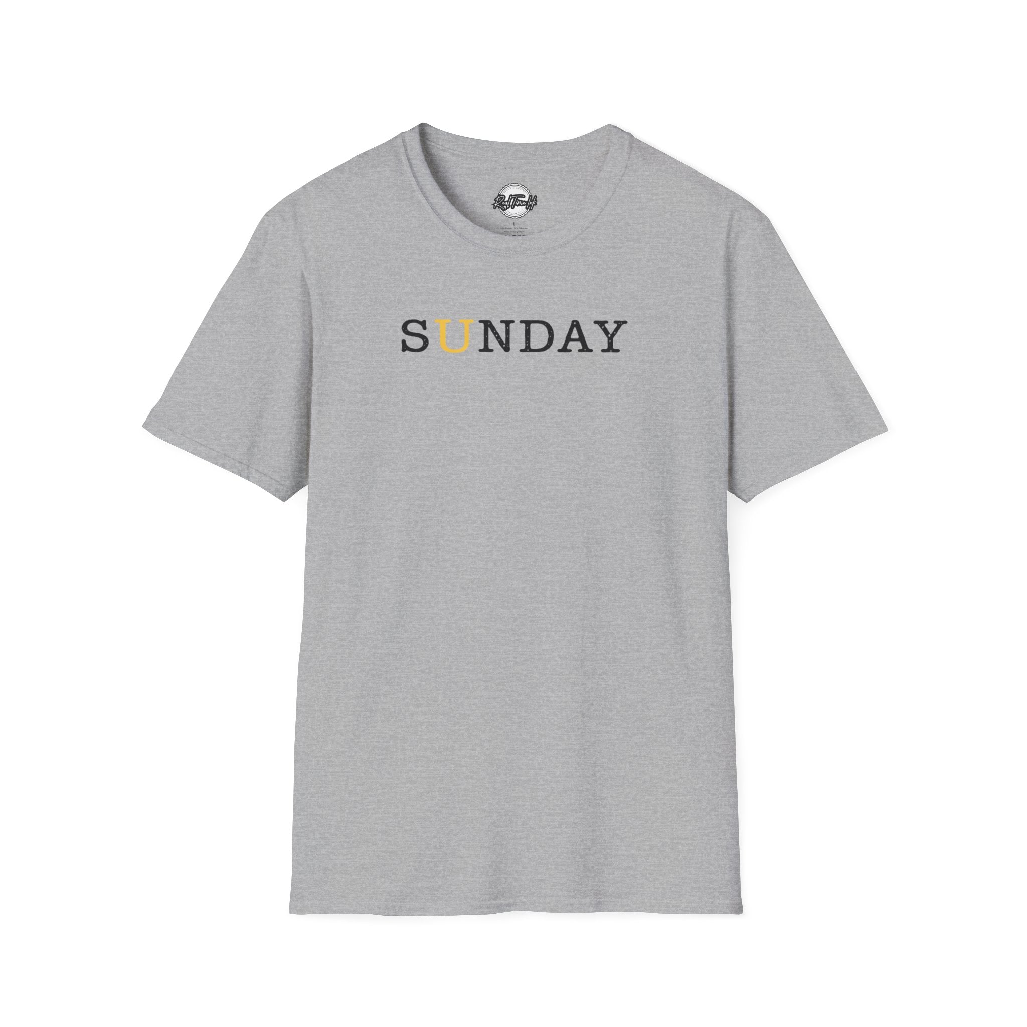 Sunday Minimalist T‑Shirt — White Relaxed Weekday Tee