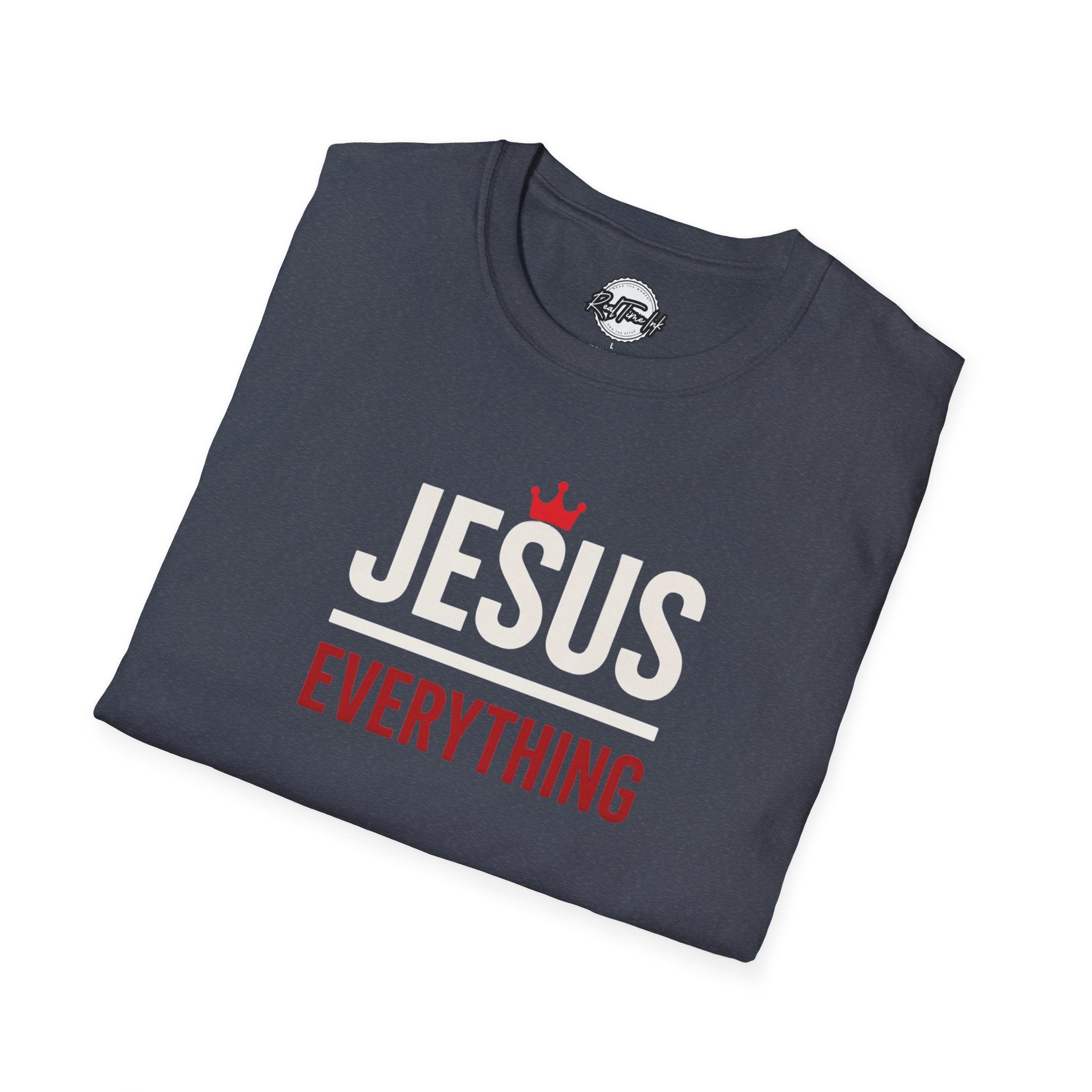 Jesus over Everything Unisex T-Shirt - Faith Inspired Apparel, Christian Gift, Casual Wear, Church Event Shirt, Inspirational Clothing