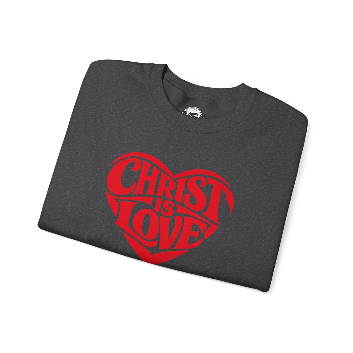 Christ Is Love Heart crewneck | Christian faith sweatshirt