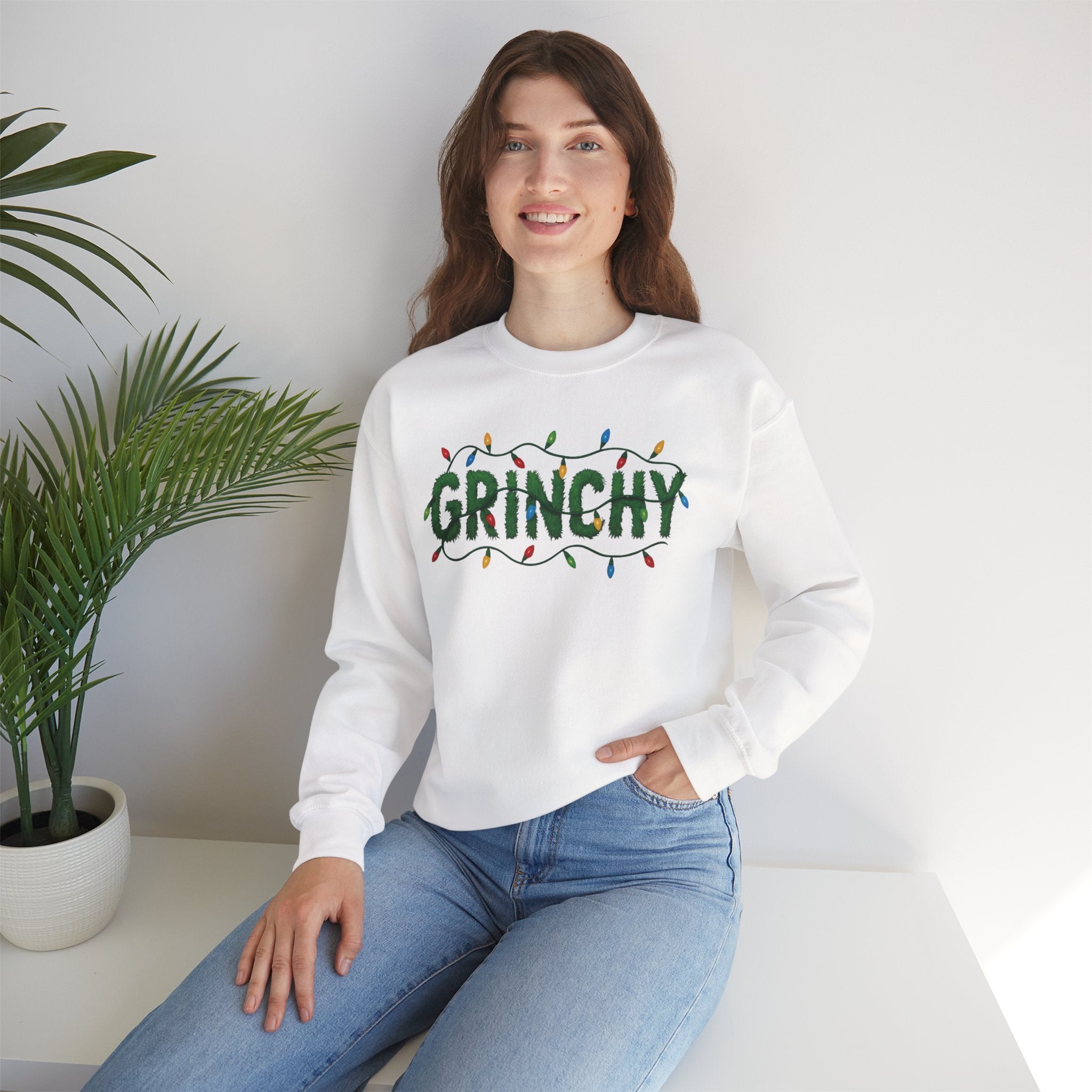 Grinchy Sweatshirt — Holiday Christmas Crewneck