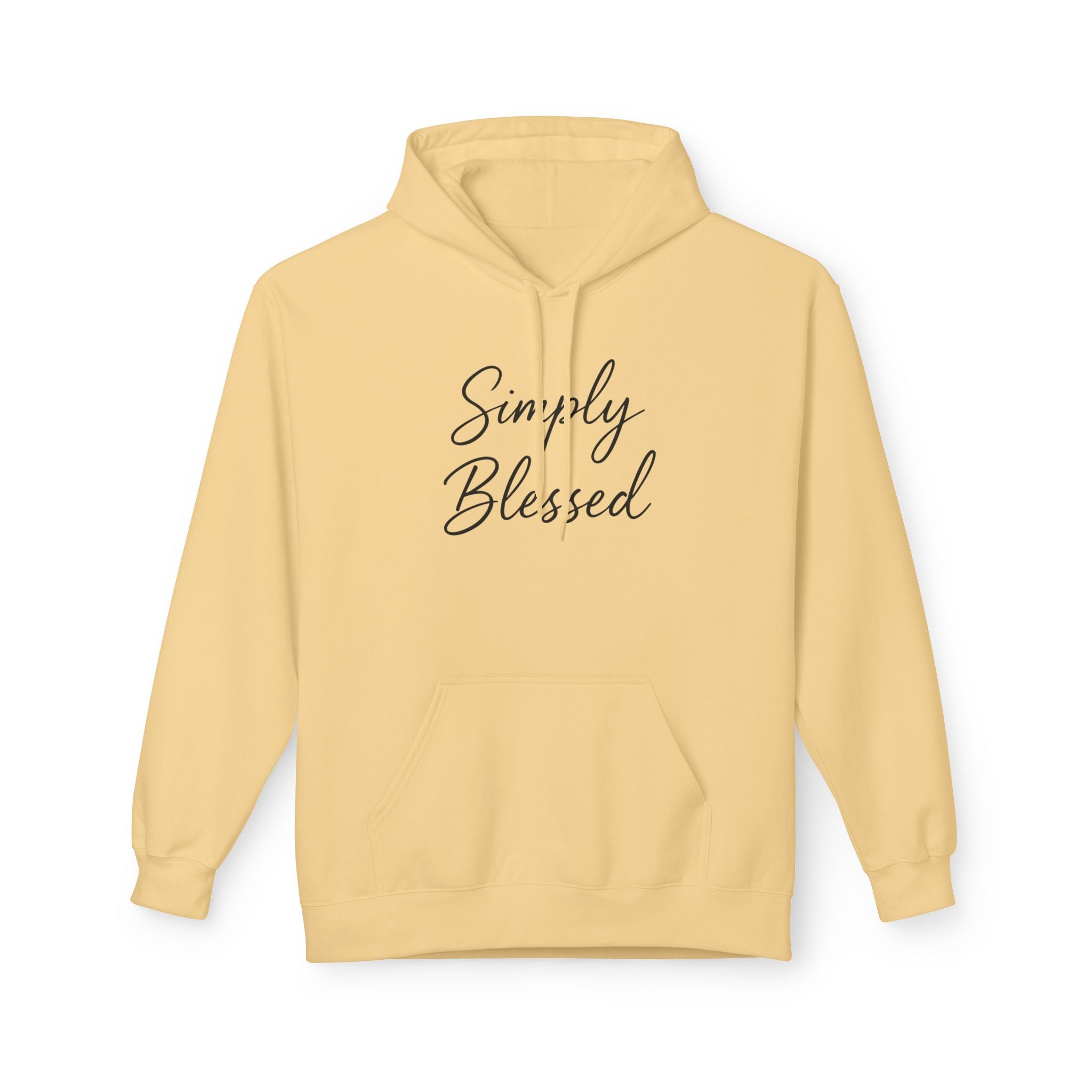 Simply Blessed Unisex Fleece Hoodie - Cozy Spiritual Apparel