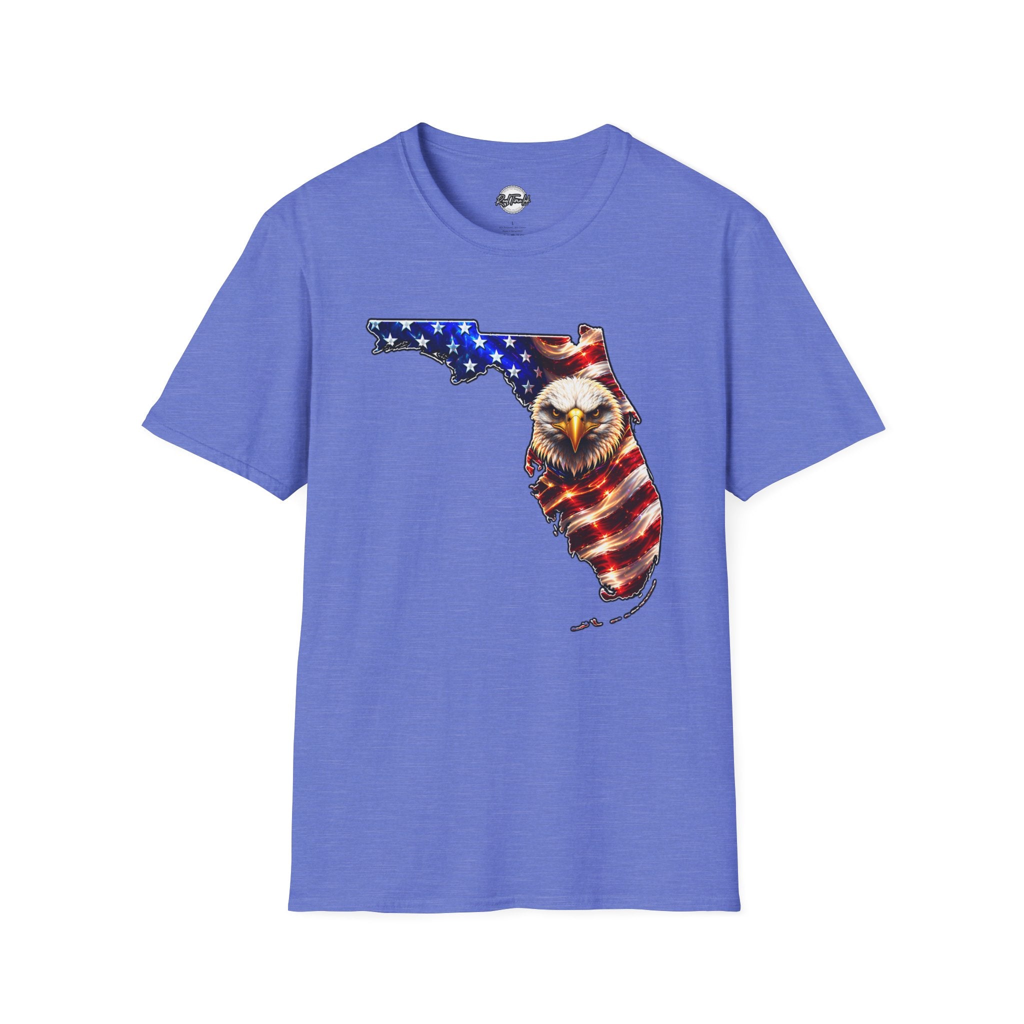 Florida Flag Eagle T-Shirt — American Flag State Outline Tee