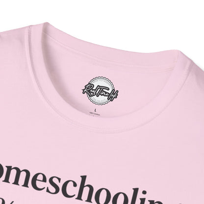 Homeschooling Grit T-Shirt - Unisex Softstyle Tee, Funny Parenting Gift, Education Shirt, Back-to-School, Family Life Apparel