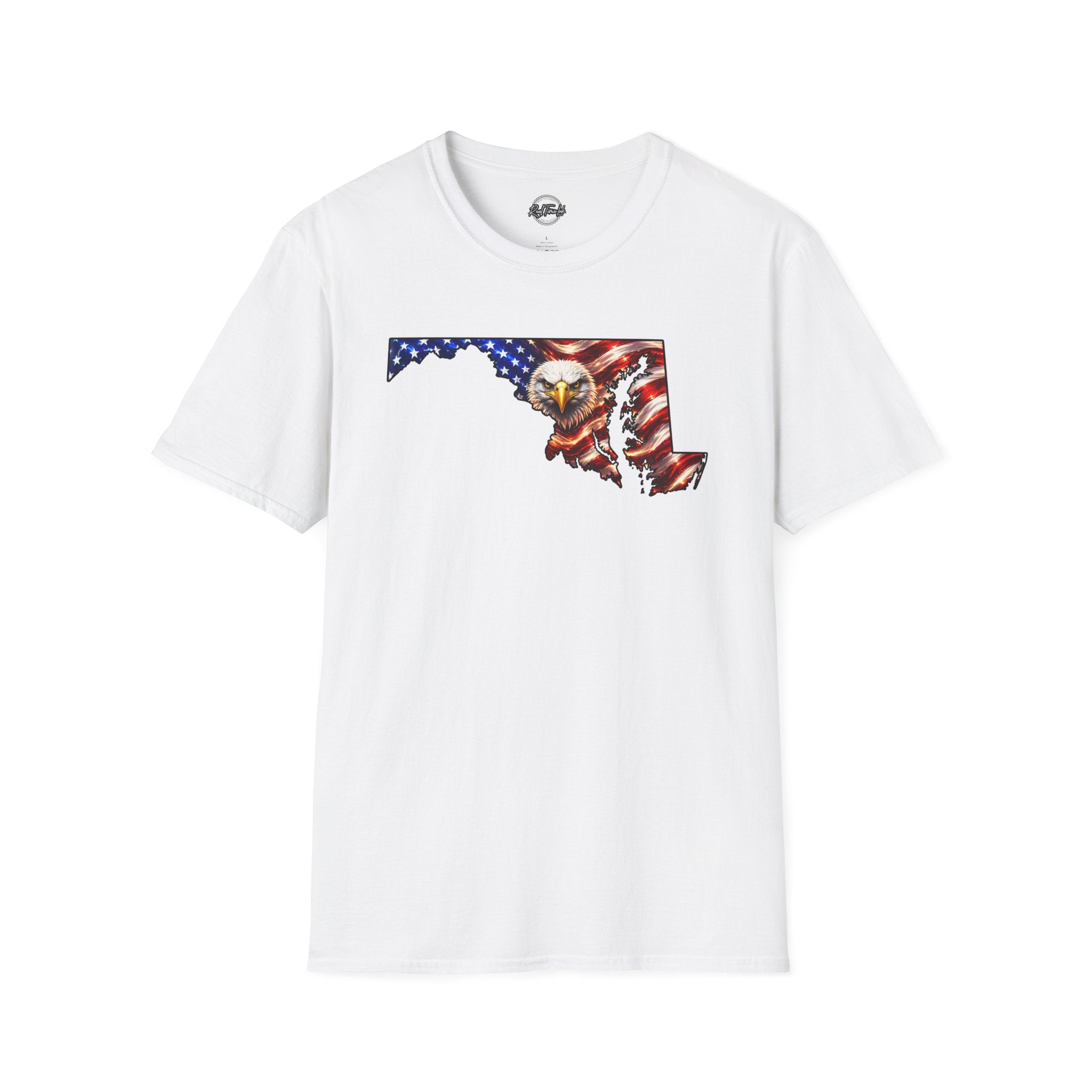 Maryland Flag Eagle T-Shirt – American Pride State Silhouette Tee