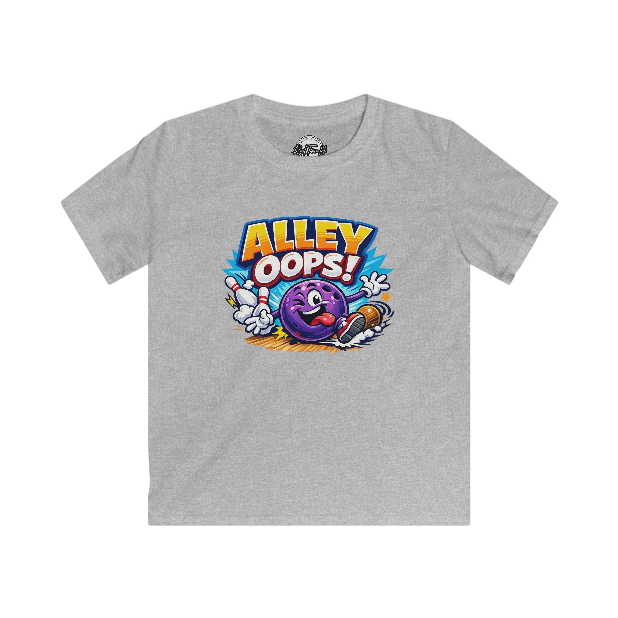 Kids Bowling 'Alley Oops!' T‑Shirt — Personalized Back Name & Number