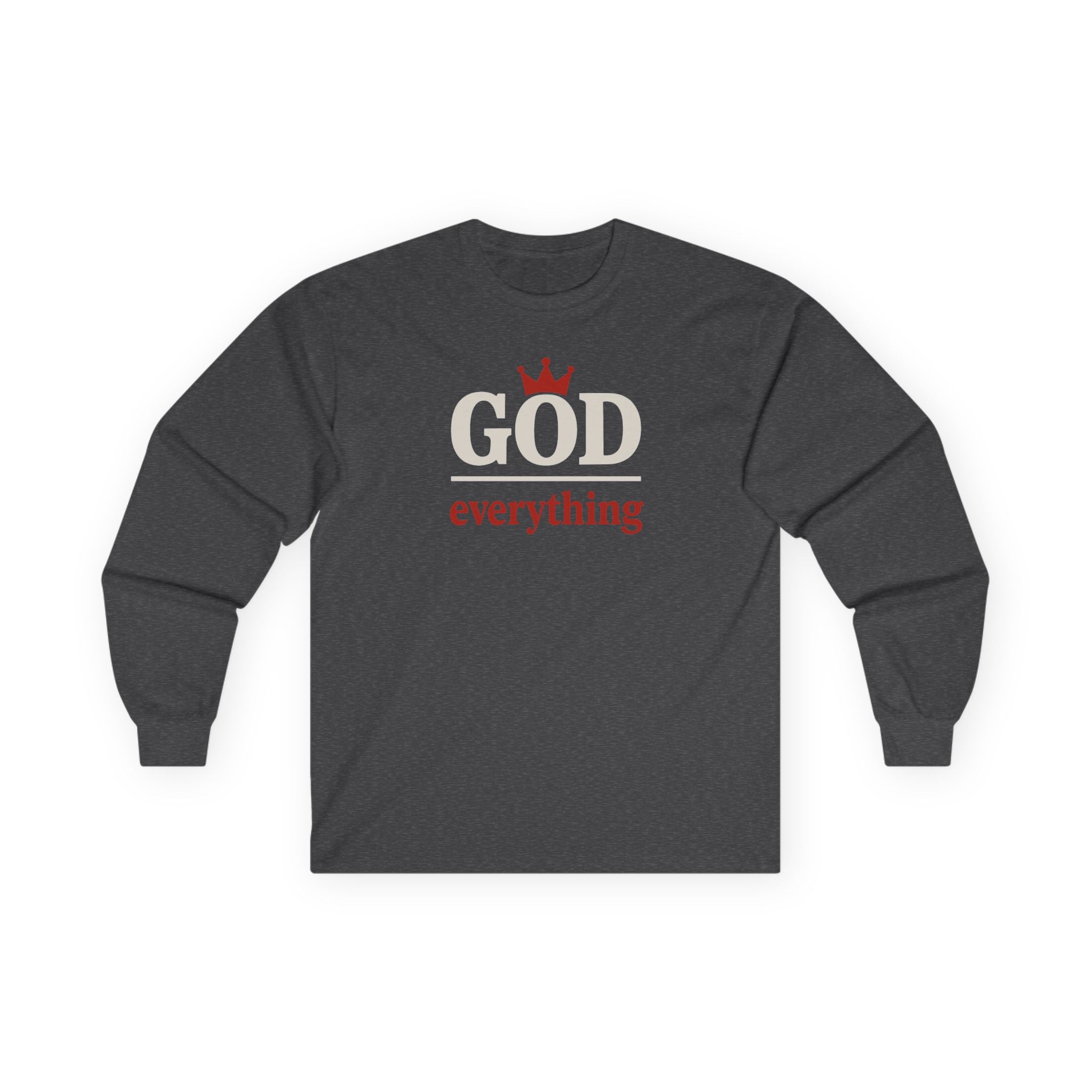 Christian Long Sleeve Tee - God over Everything