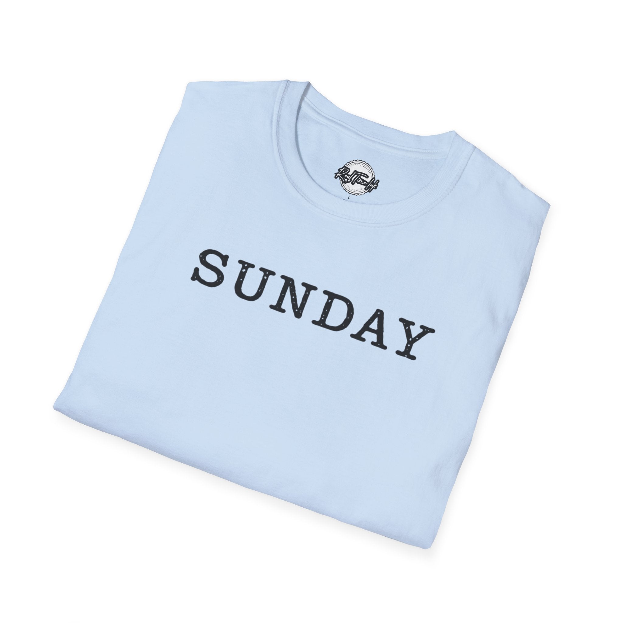 Sunday Graphic T-Shirt — Minimalist Weekend Tee