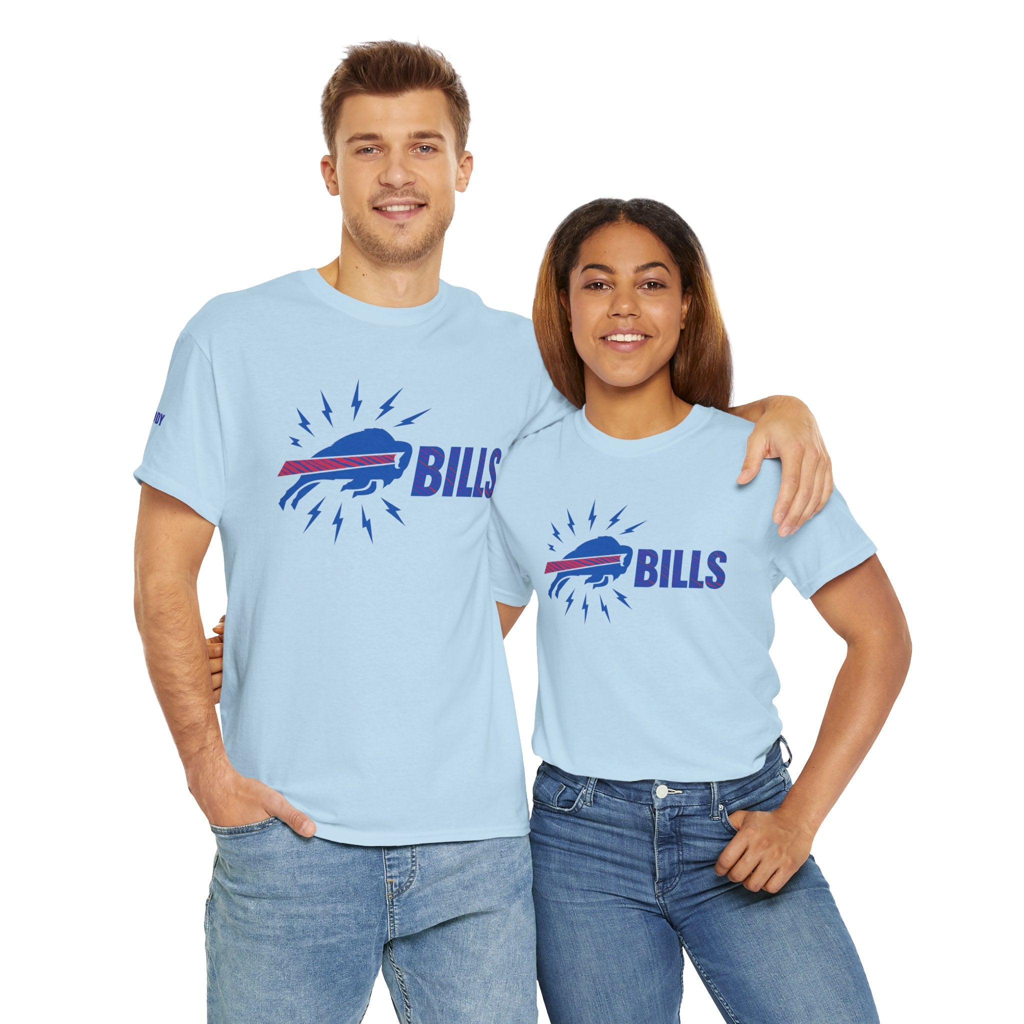 Buffalo Bills Unisex Heavy Cotton Tee, Sports Shirt, Gift for Fans, Game Day Apparel, Team Merchandise