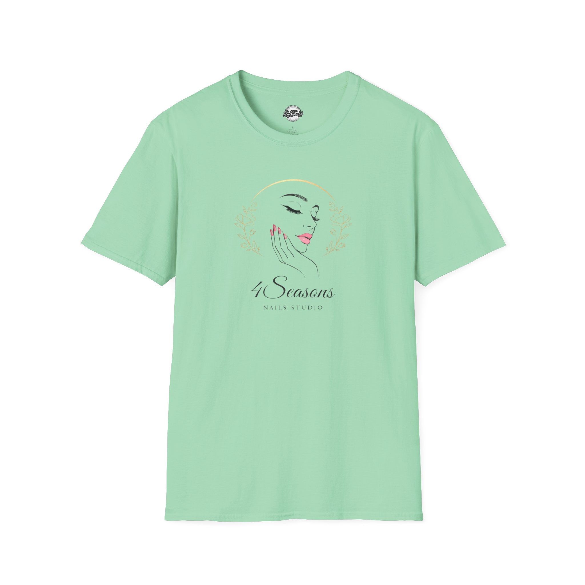 4 Seasons T-Shirt — Elegant Minimalist Face Illustration Graphic Tee