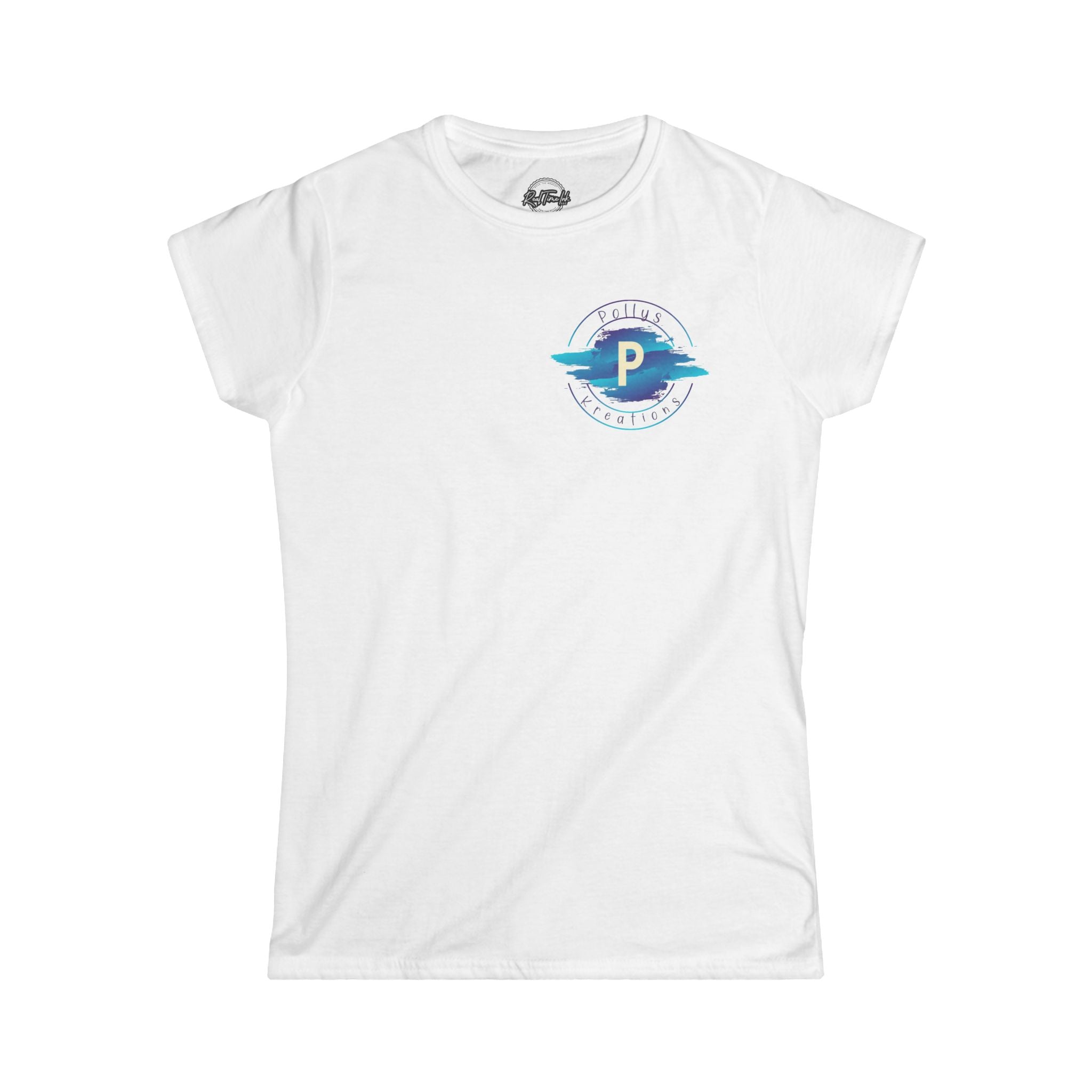 Pollys Kreations Women's Tee - Classic White Softstyle Crewneck