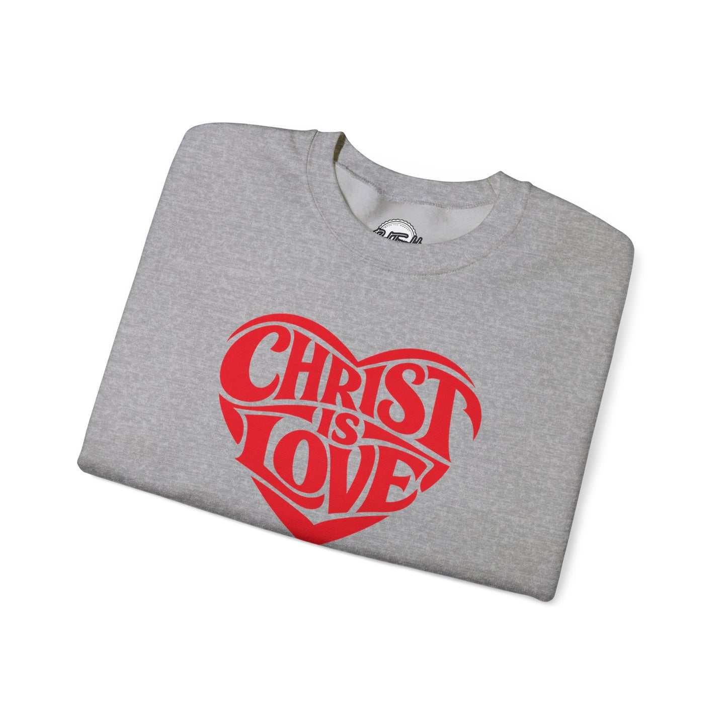 Christ Is Love Heart crewneck | Christian faith sweatshirt