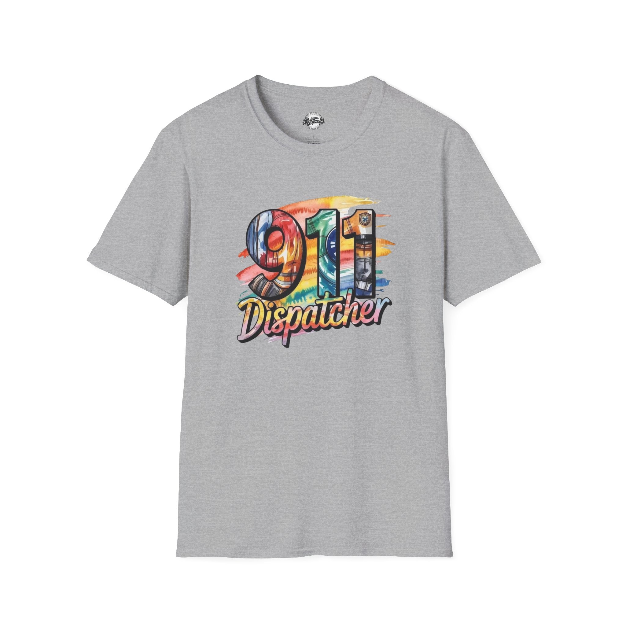 911 Dispatcher T-Shirt – Colorful Emergency Services Tribute Tee