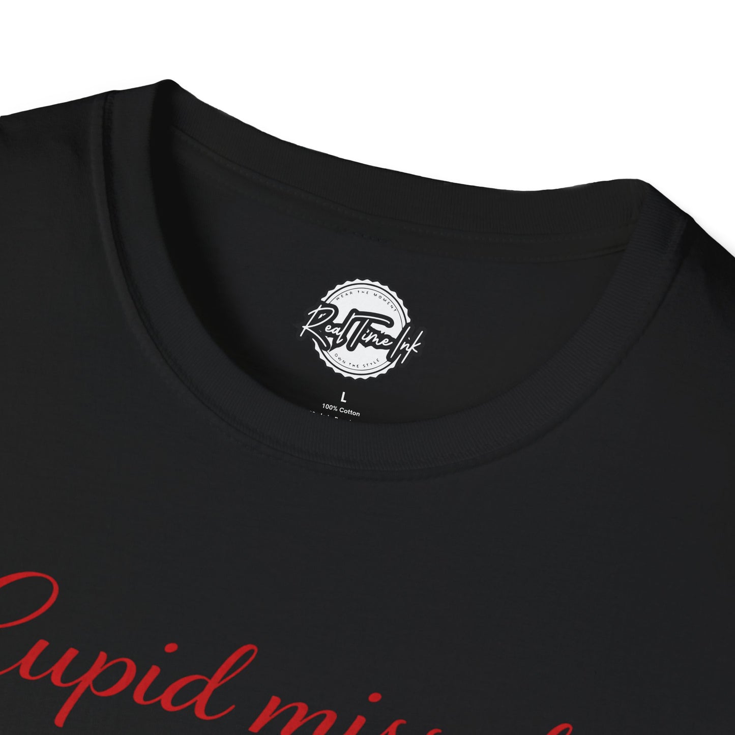 Cupid Missed T-Shirt — Funny Valentine’s Day Shirt with Heart Accent