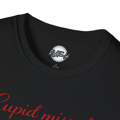 Cupid Missed T-Shirt — Funny Valentine’s Day Shirt with Heart Accent